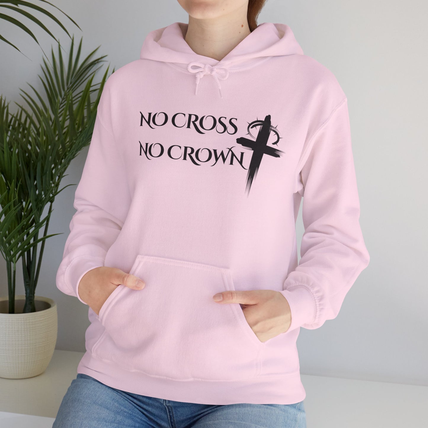 No Cross No Crown, Unisex Heavy Blend™ Hooded Sweatshirt