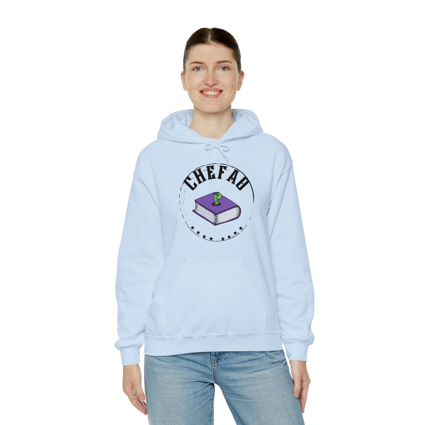 Chefao Bookworm I, Unisex Heavy Blend Hooded Sweatshirt