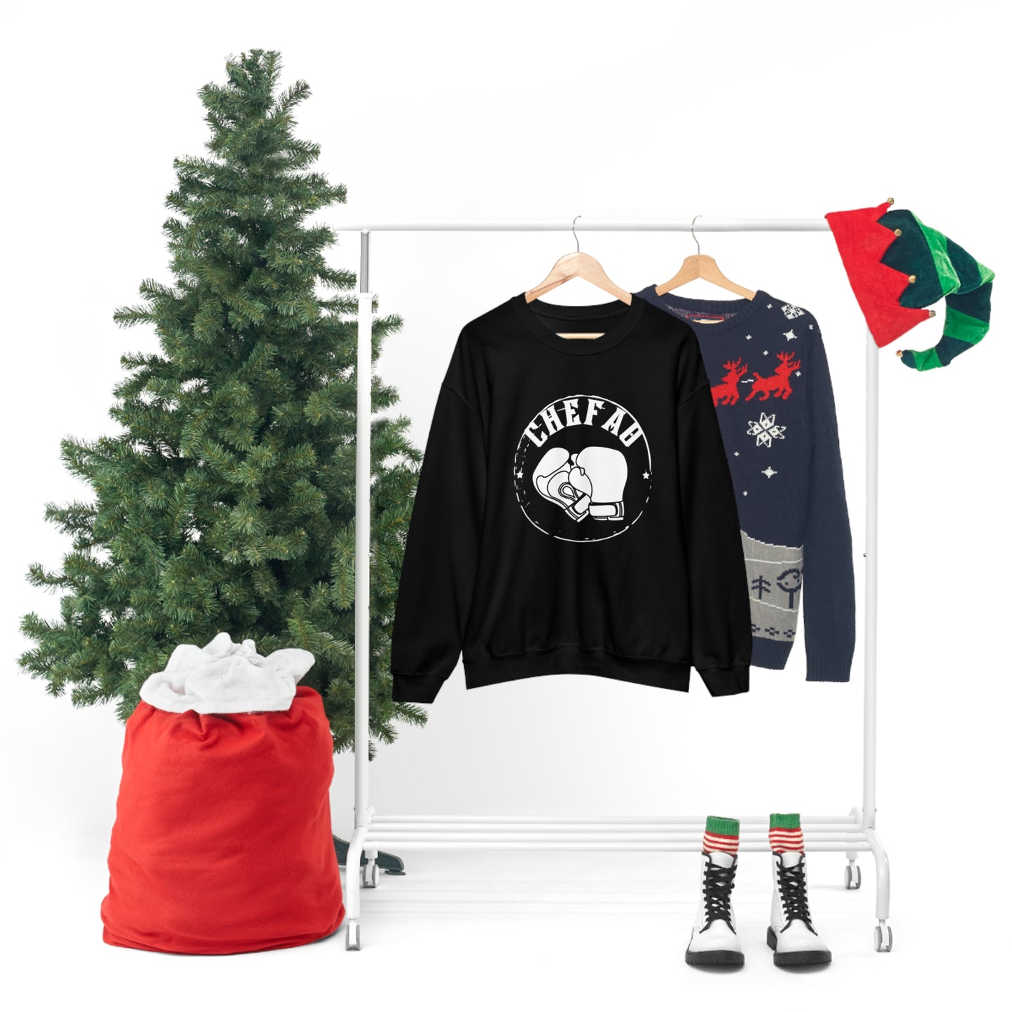 Chefao Boxing I, Unisex Heavy Blend Crewneck Sweatshirt