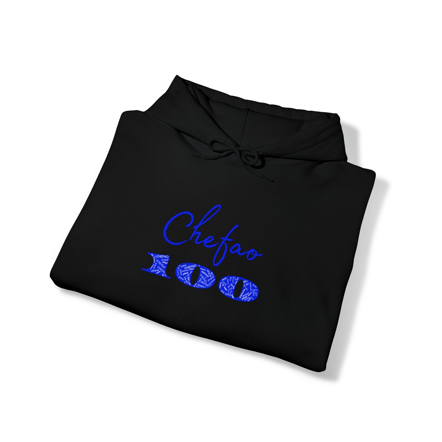 Chefao 100 I Blue, Unisex Heavy Blend™ Hooded Sweatshirt
