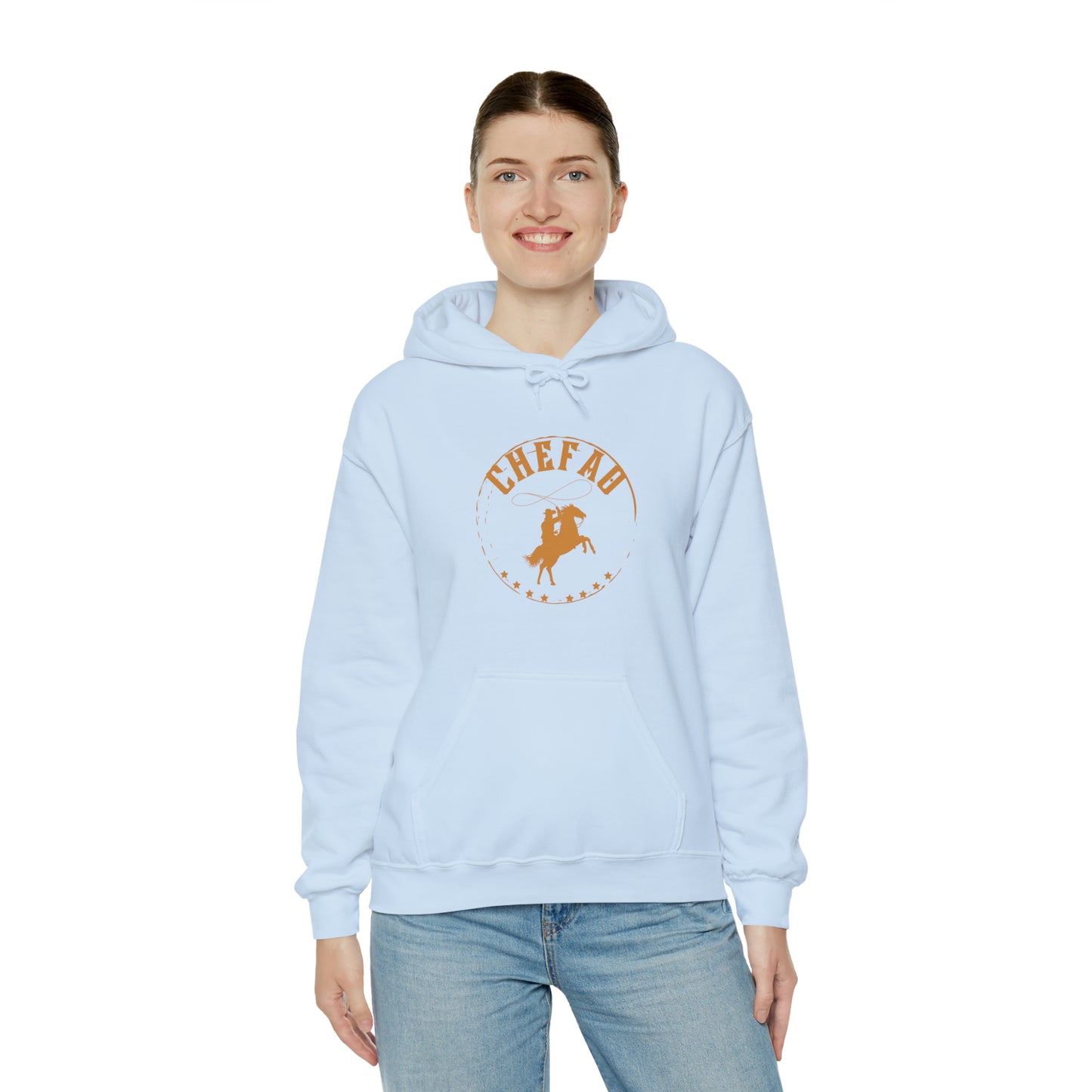 Chefao Cowboy V, Unisex Heavy Blend Hooded Sweatshirt