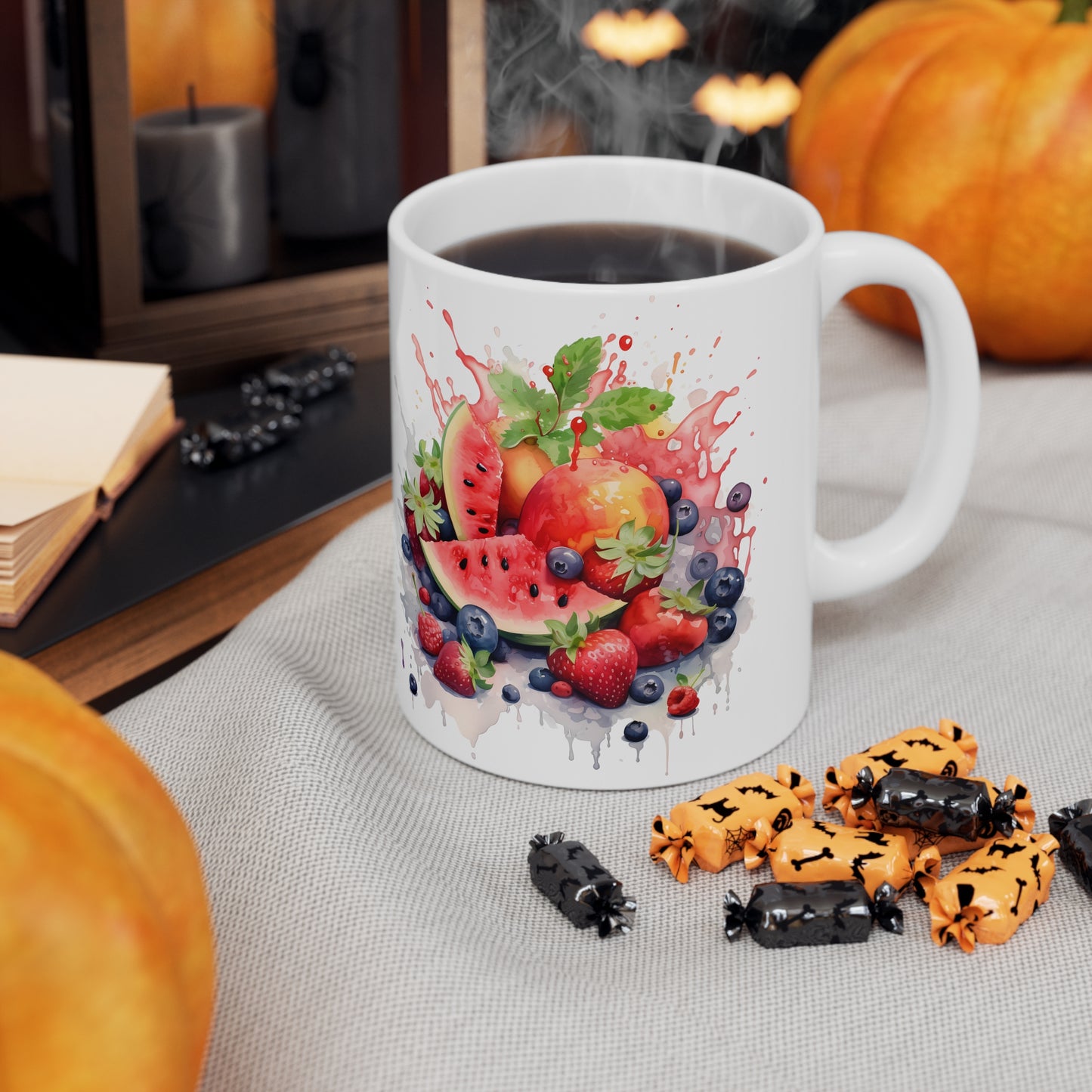 Summer Fruits Coffee Mug, 11oz