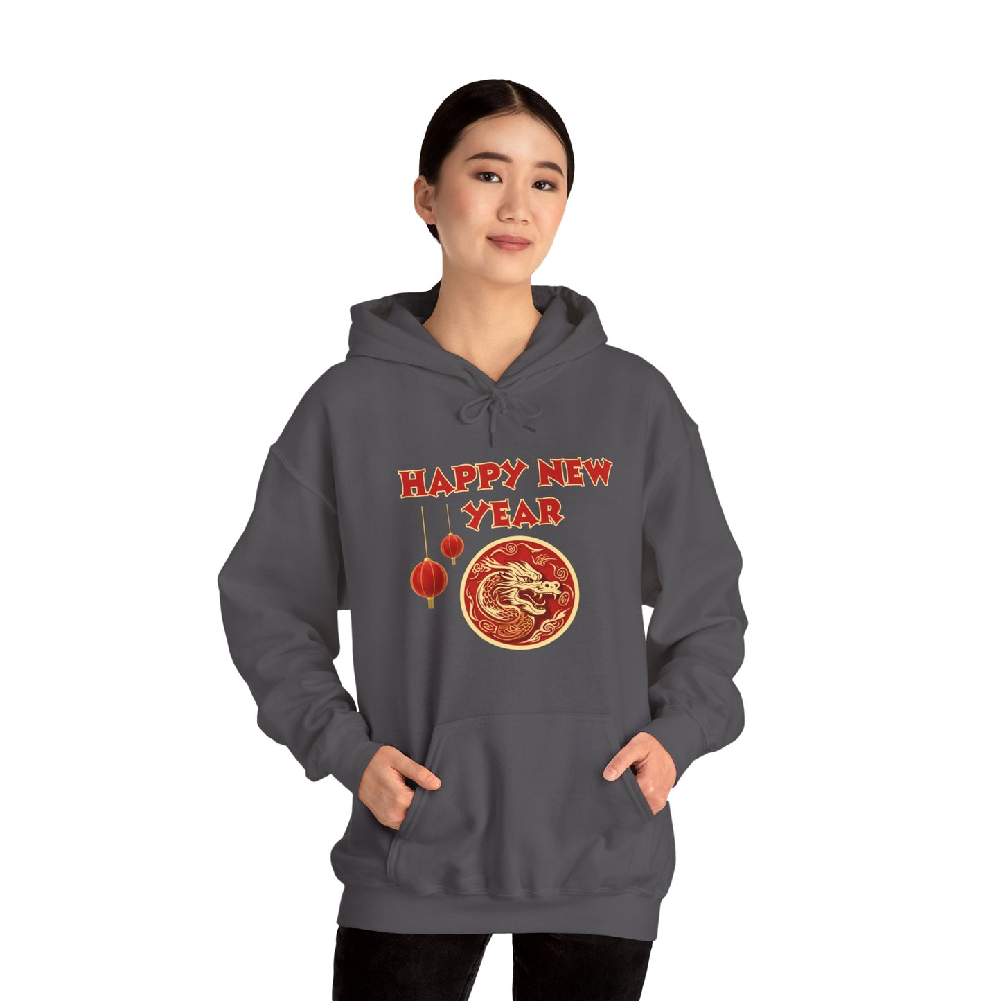 Year of the Dragon 2024, Unisex Heavy Blend Hooded Sweatshirt