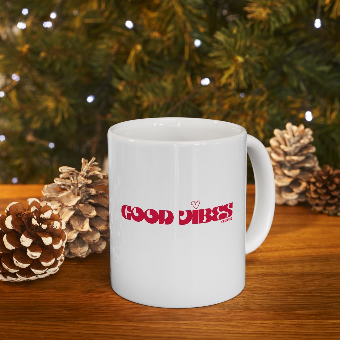 Good Vibes I, White Coffee Mug, 11oz
