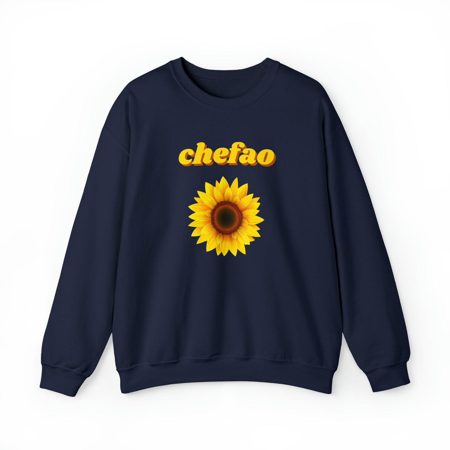 Chefao Sunflower I, Unisex Heavy Blend Crewneck Sweatshirt