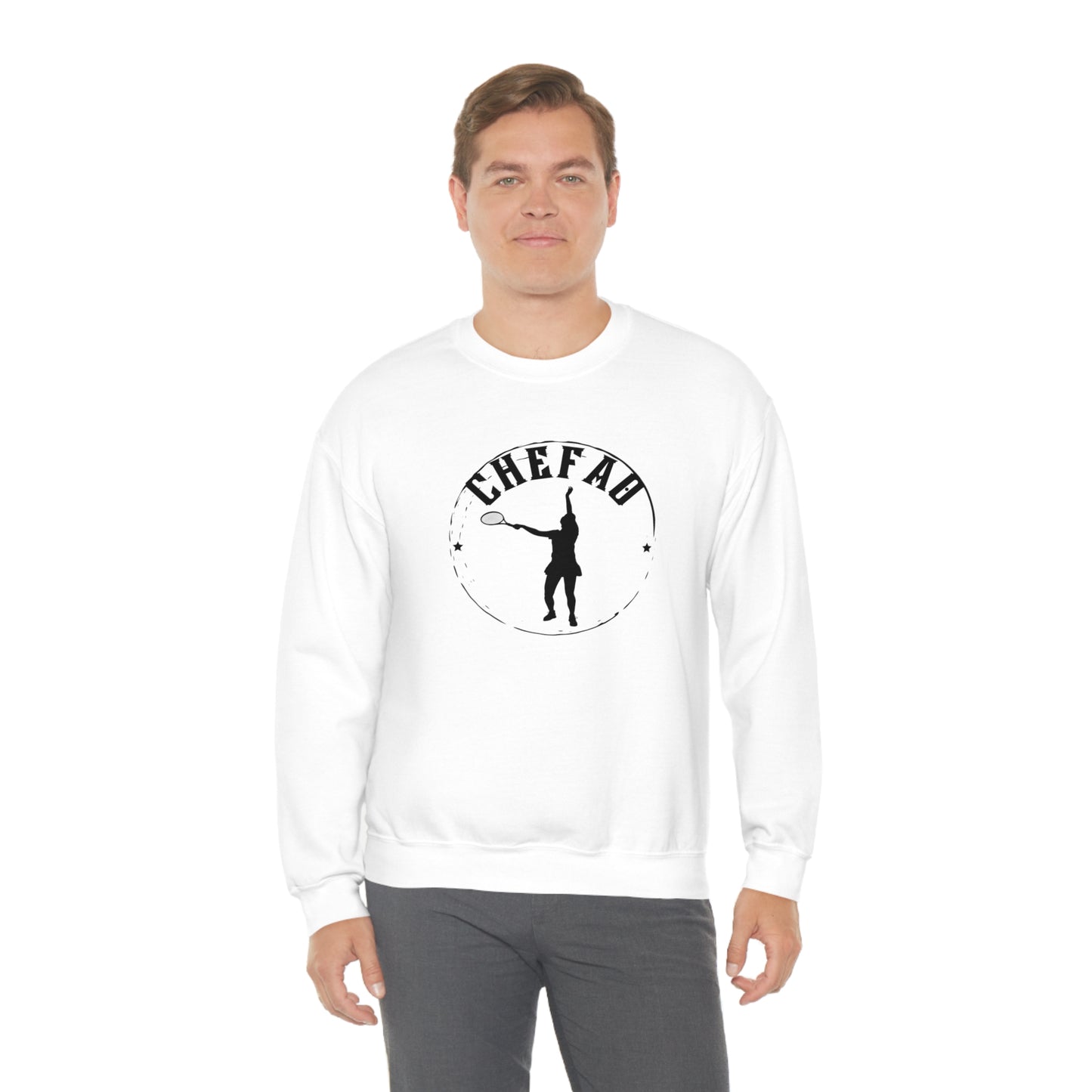 Chefao Tennis I, Unisex Heavy Blend Crewneck Sweatshirt