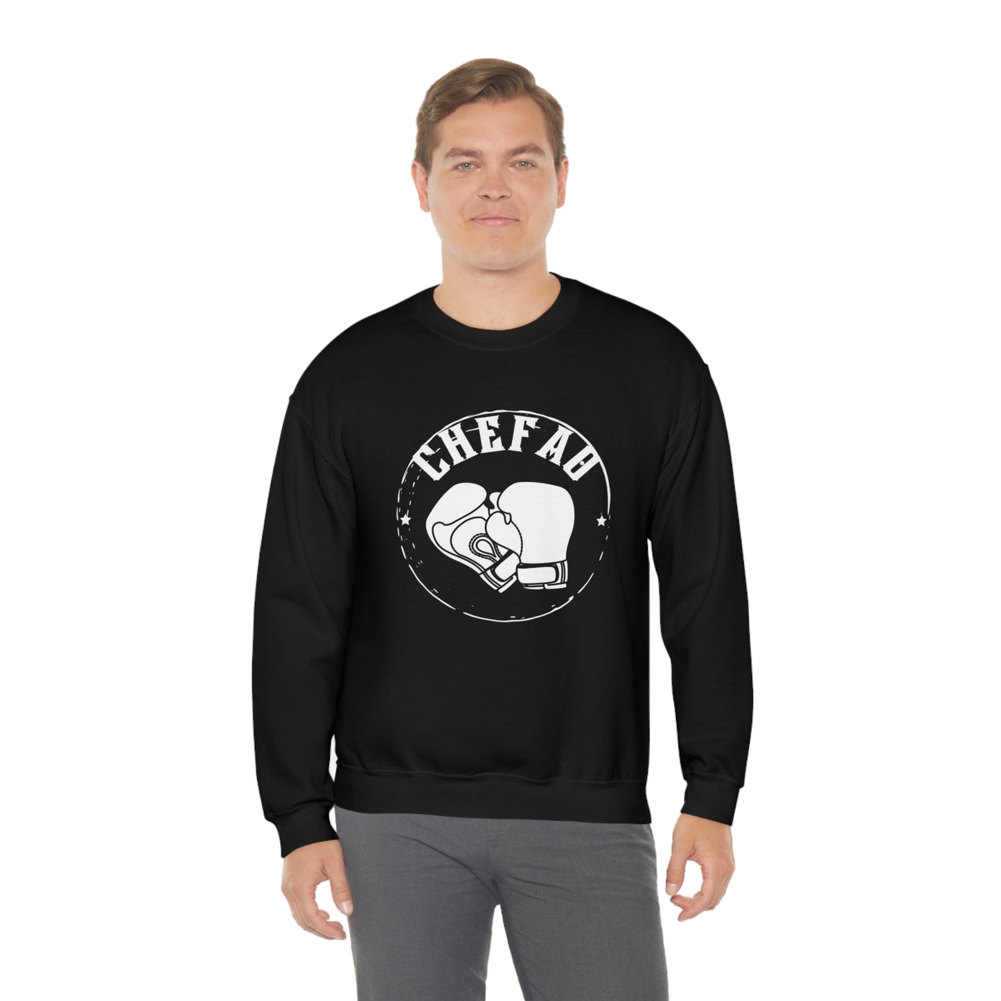 Chefao Boxing I, Unisex Heavy Blend Crewneck Sweatshirt
