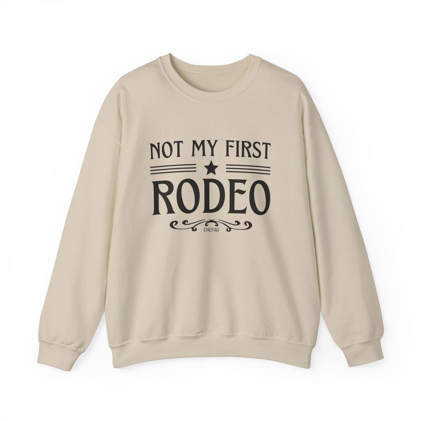 Not My First Rodeo, Unisex Heavy Blend Crewneck Sweatshirt