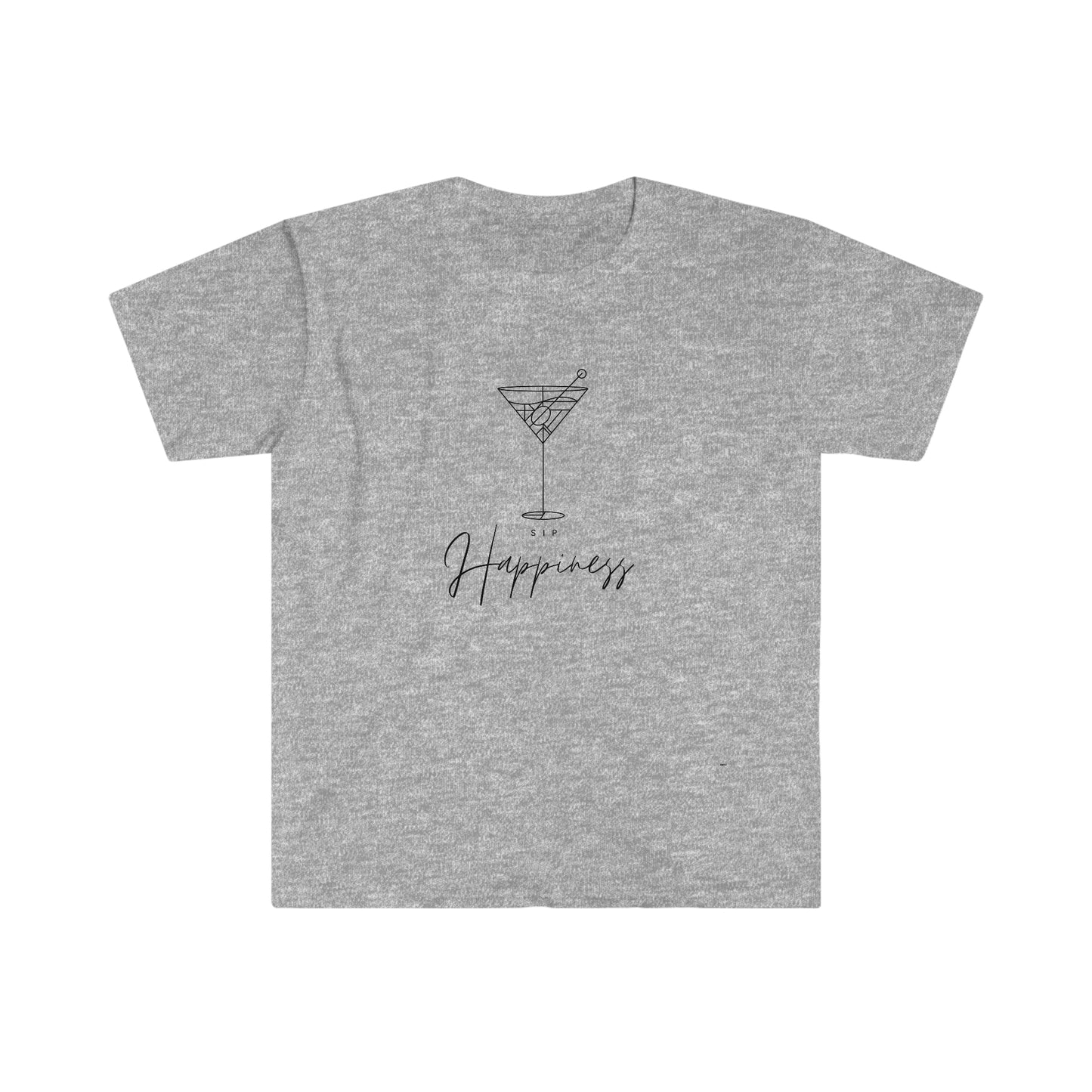 Sip Happiness, Unisex Softstyle T-Shirt