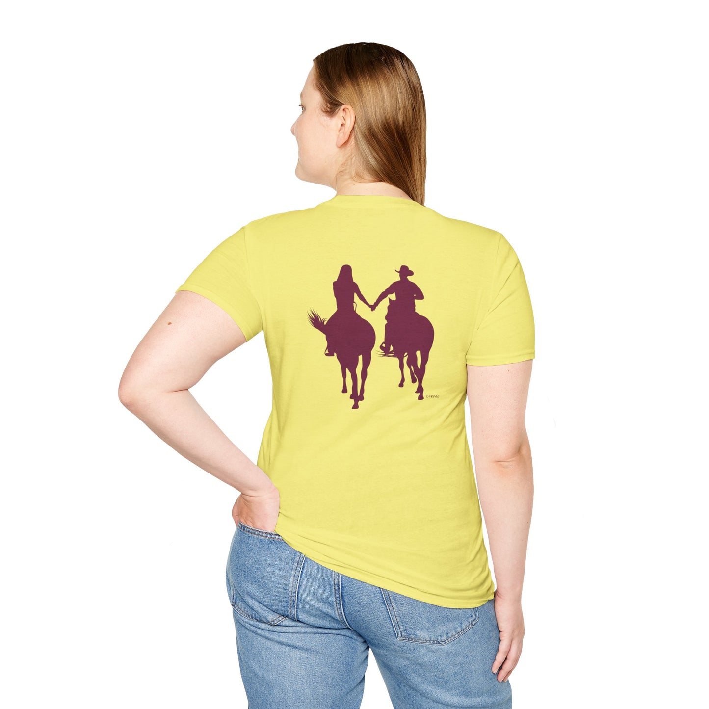 Chefao Cowboy and Cowgirl I, Unisex Softstyle T-Shirt