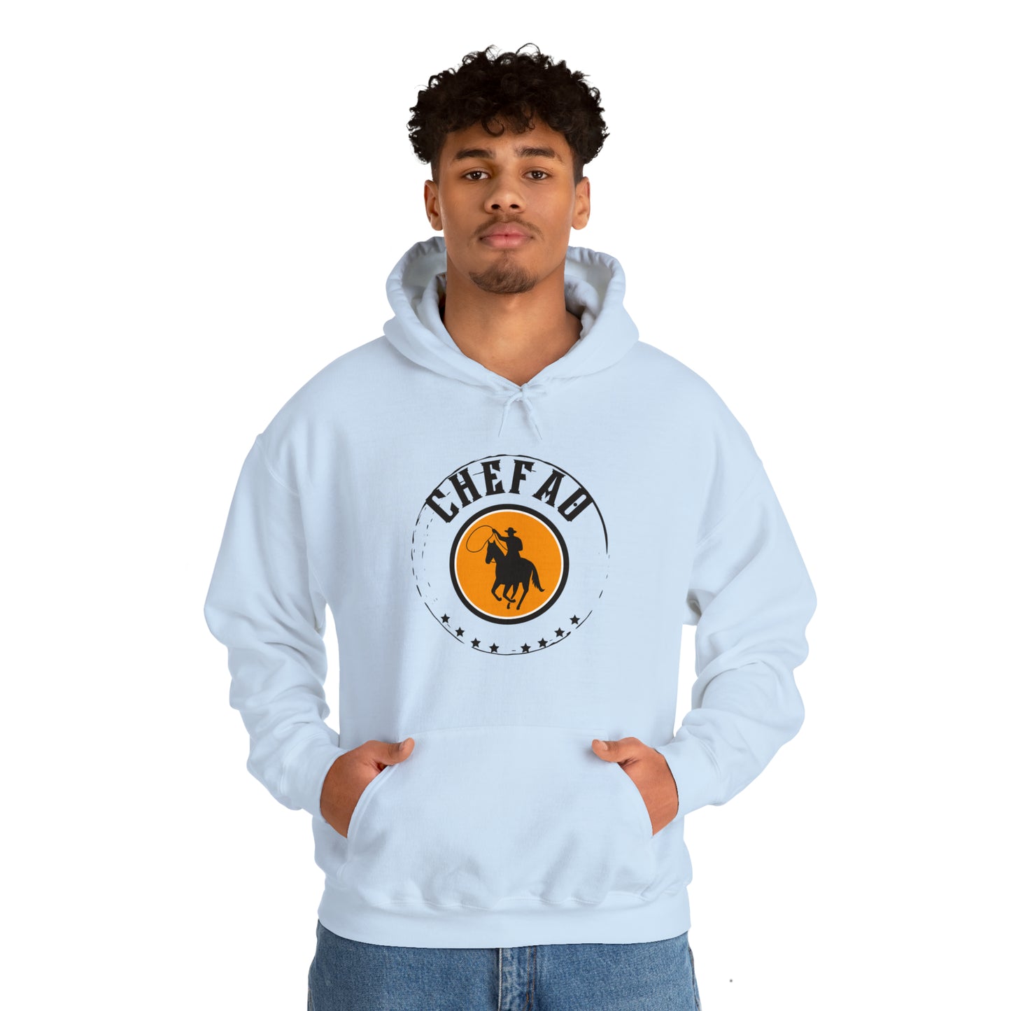 Chefao Cowboy II, Unisex Heavy Blend Hooded Sweatshirt