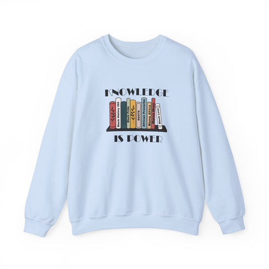 Chefao Knowledge is Power I, Unisex Heavy Blend™ Crewneck Sweatshirt