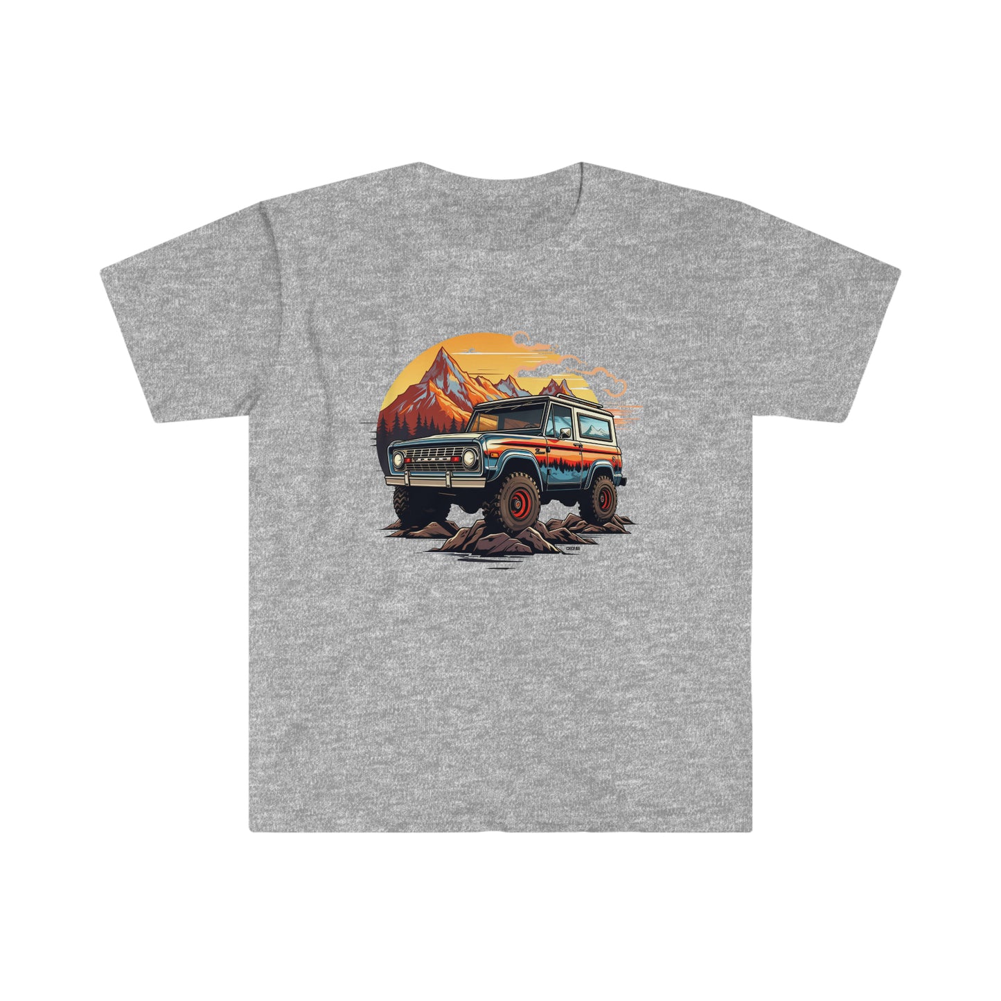 Retro, Rugged Charm, Unisex Softstyle T-Shirt