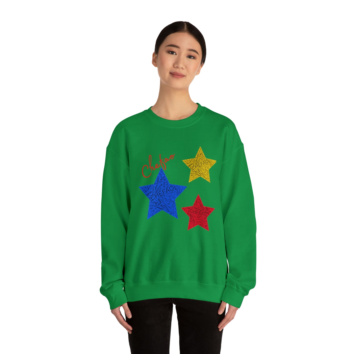 Chefao Stars I, Unisex Heavy Blend Crewneck Sweatshirt