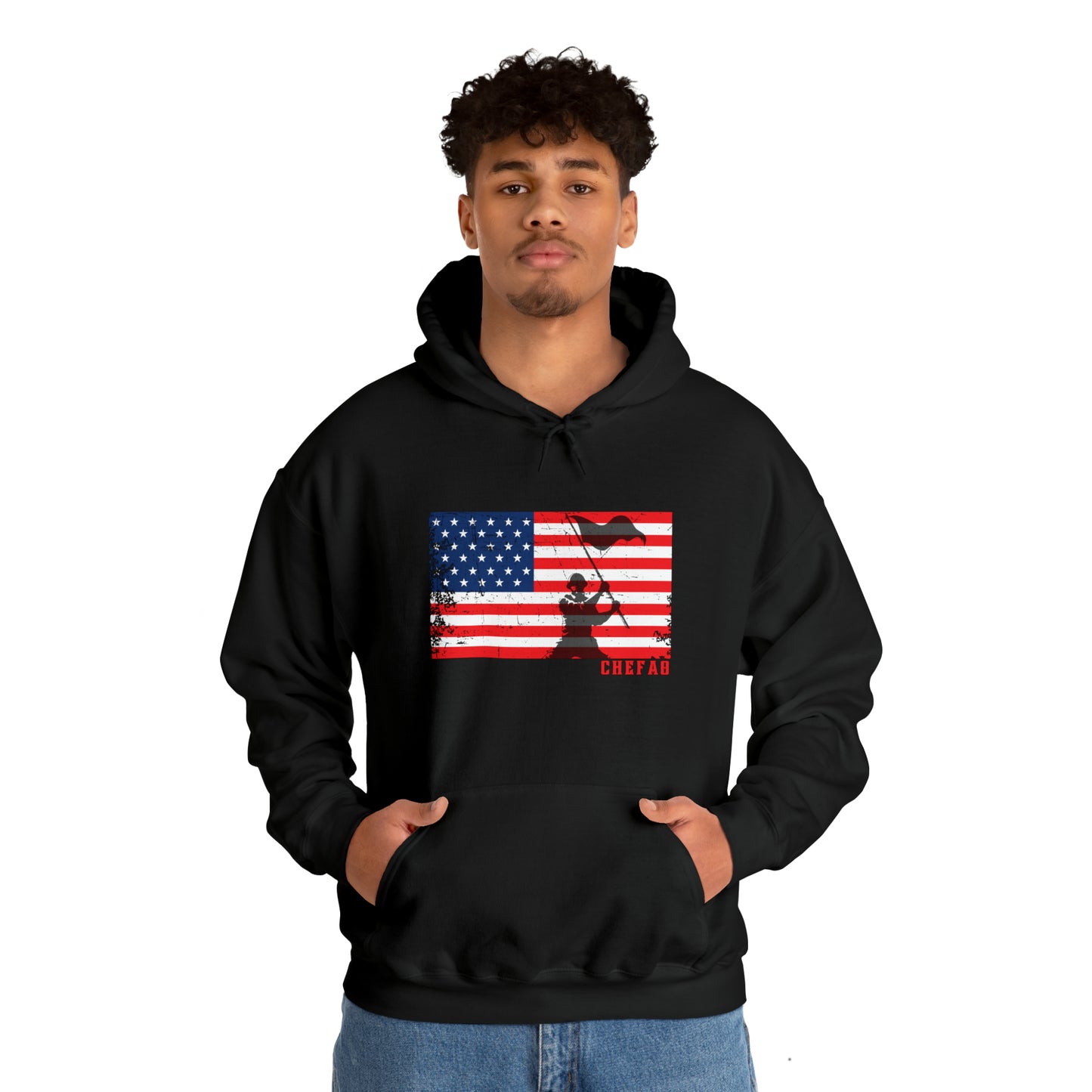 Chefao Military II, Unisex Heavy Blend Hooded Sweatshirt