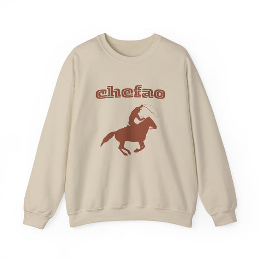 Chefao Cowboy III, Unisex Heavy Blend Crewneck Sweatshirt