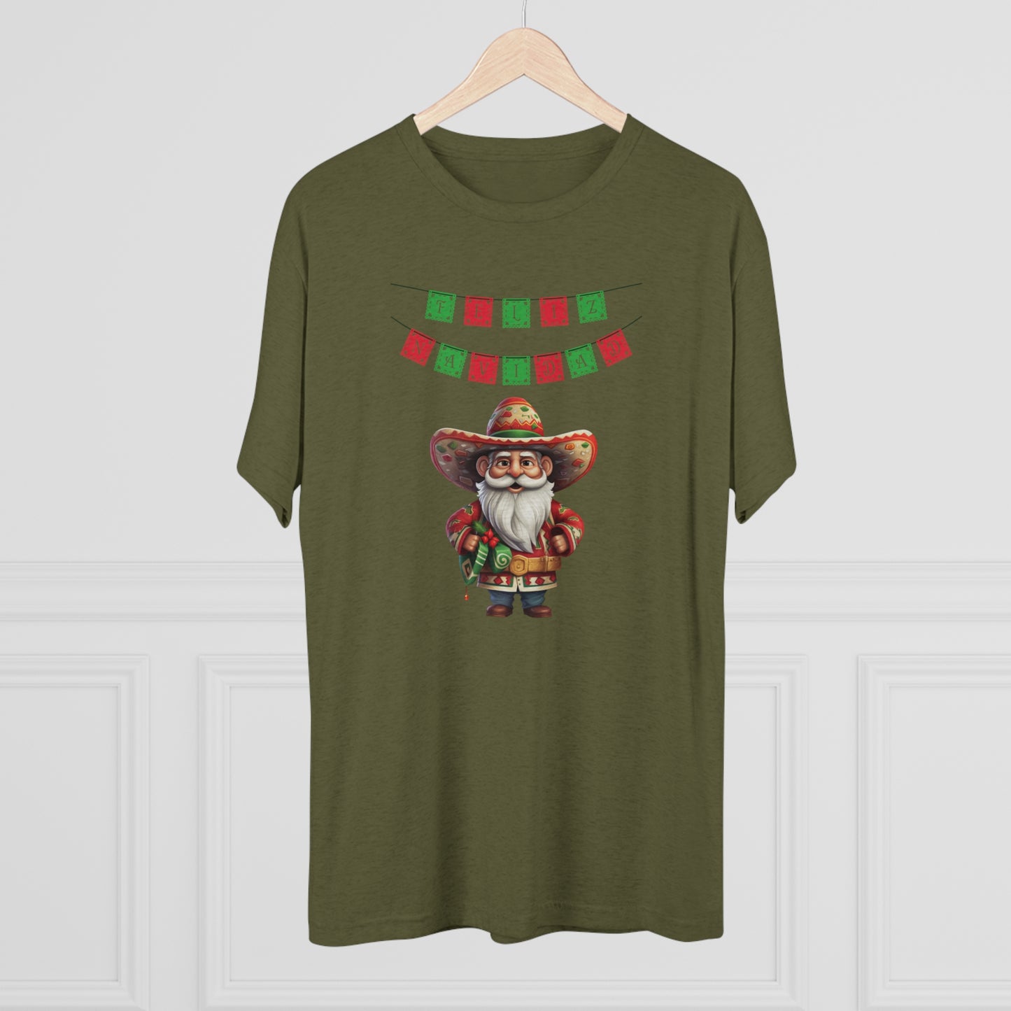 Feliz Navidad I, Unisex Tri-Blend Crew Tee