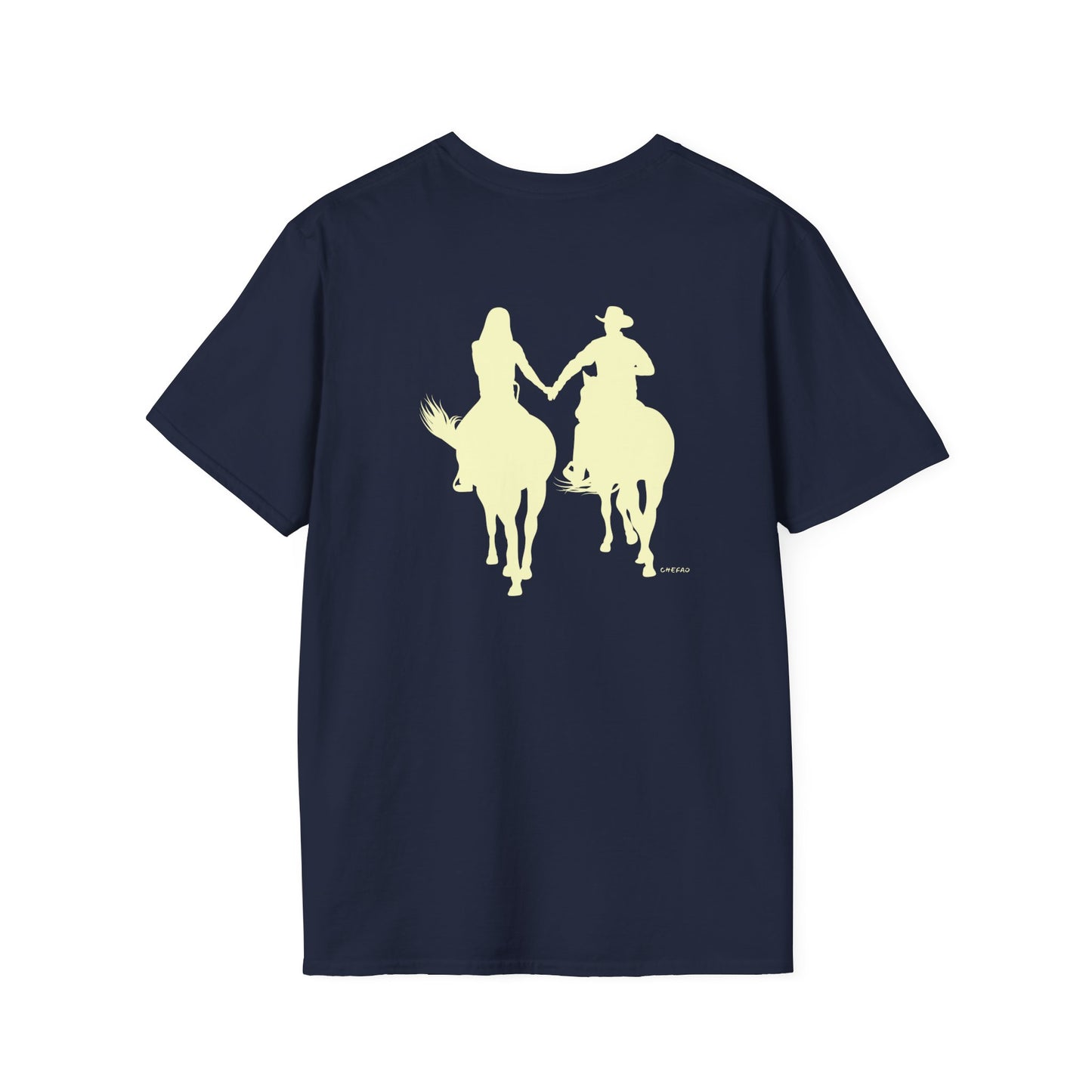 Chefao Cowboy and Cowgirl I, Unisex Softstyle T-Shirt