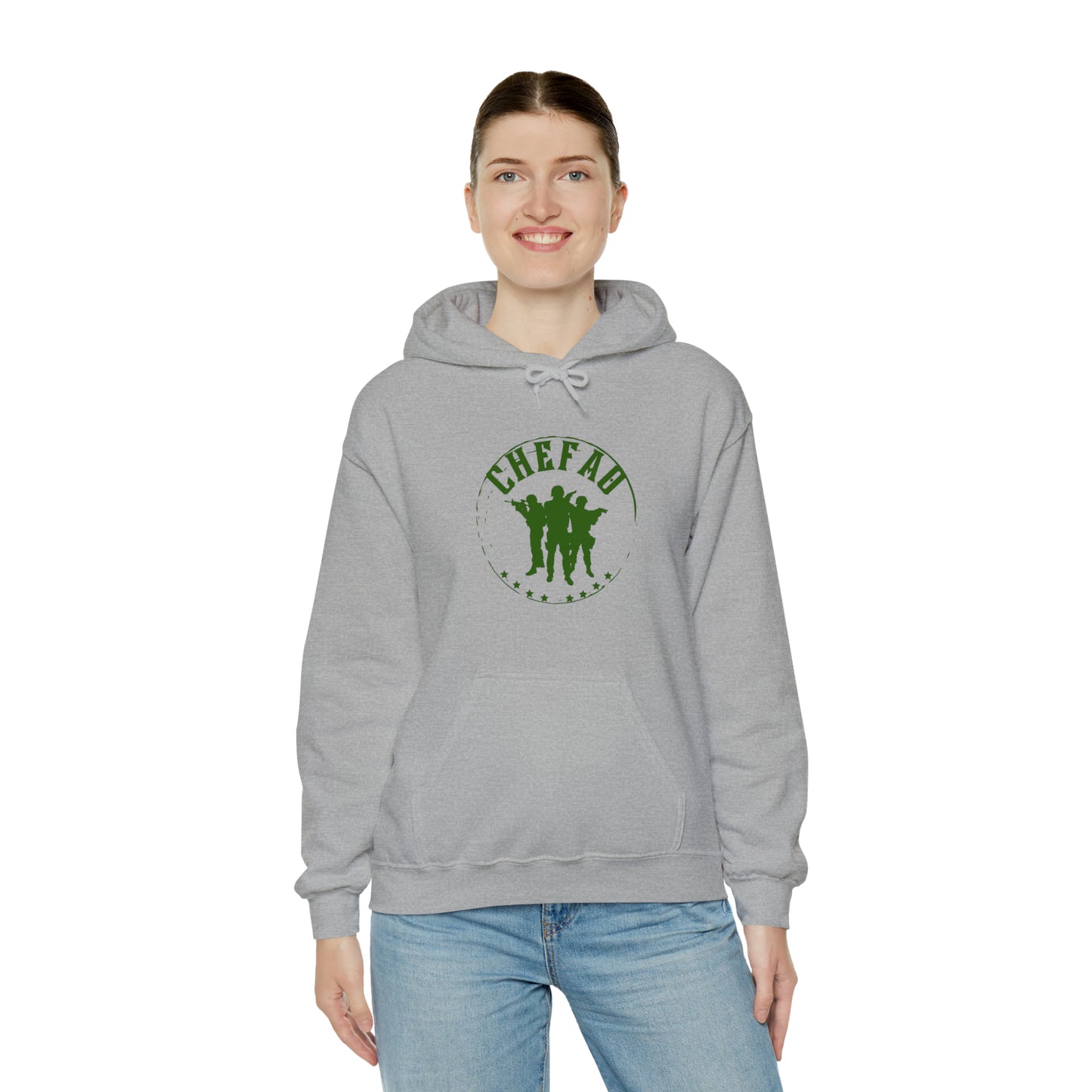 Chefao Military I, Unisex Heavy Blend Hooded Sweatshirt