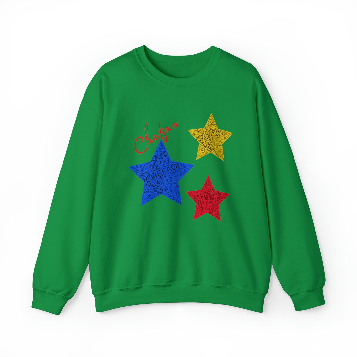 Chefao Stars I, Unisex Heavy Blend Crewneck Sweatshirt