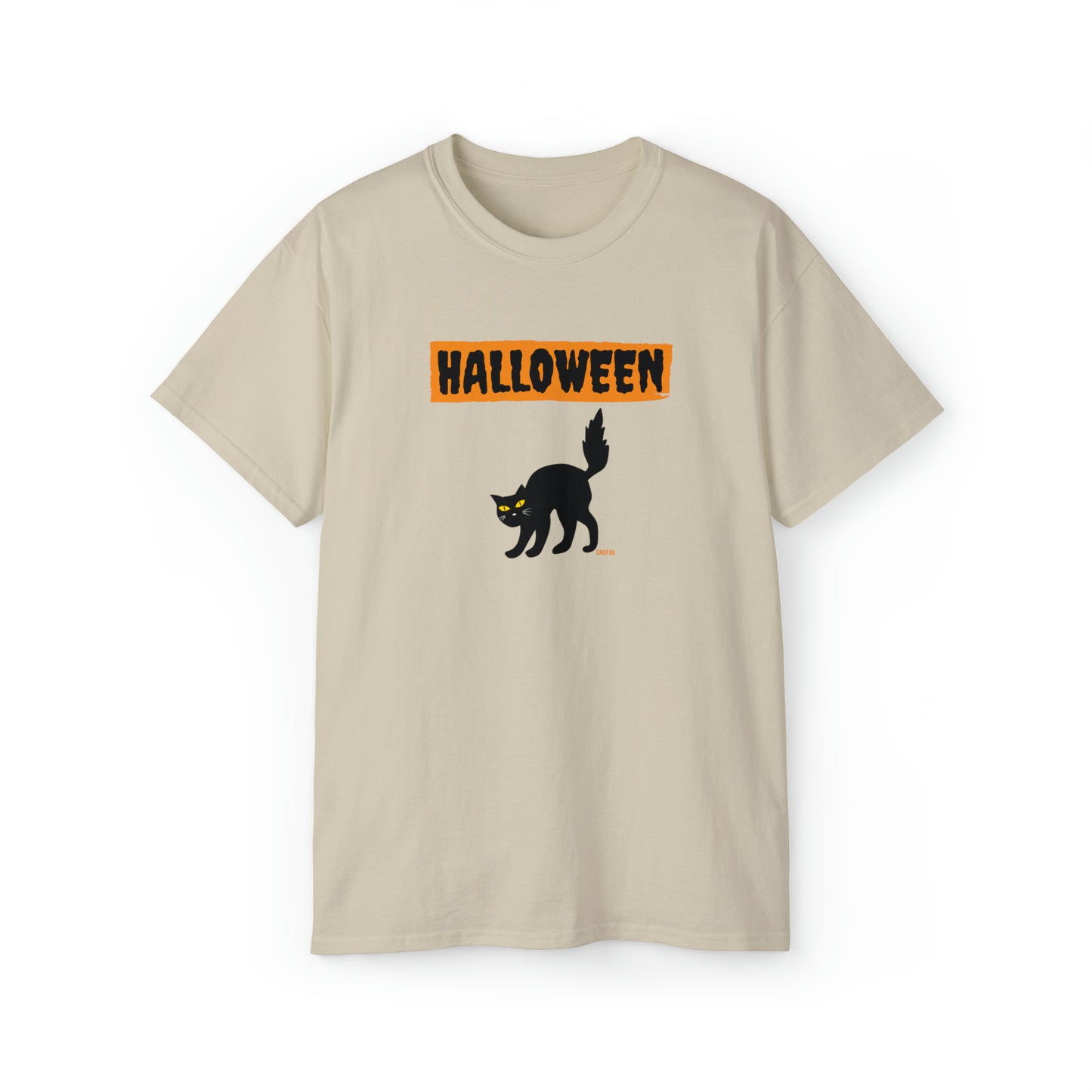Halloween Cat, Unisex Ultra Cotton Tee