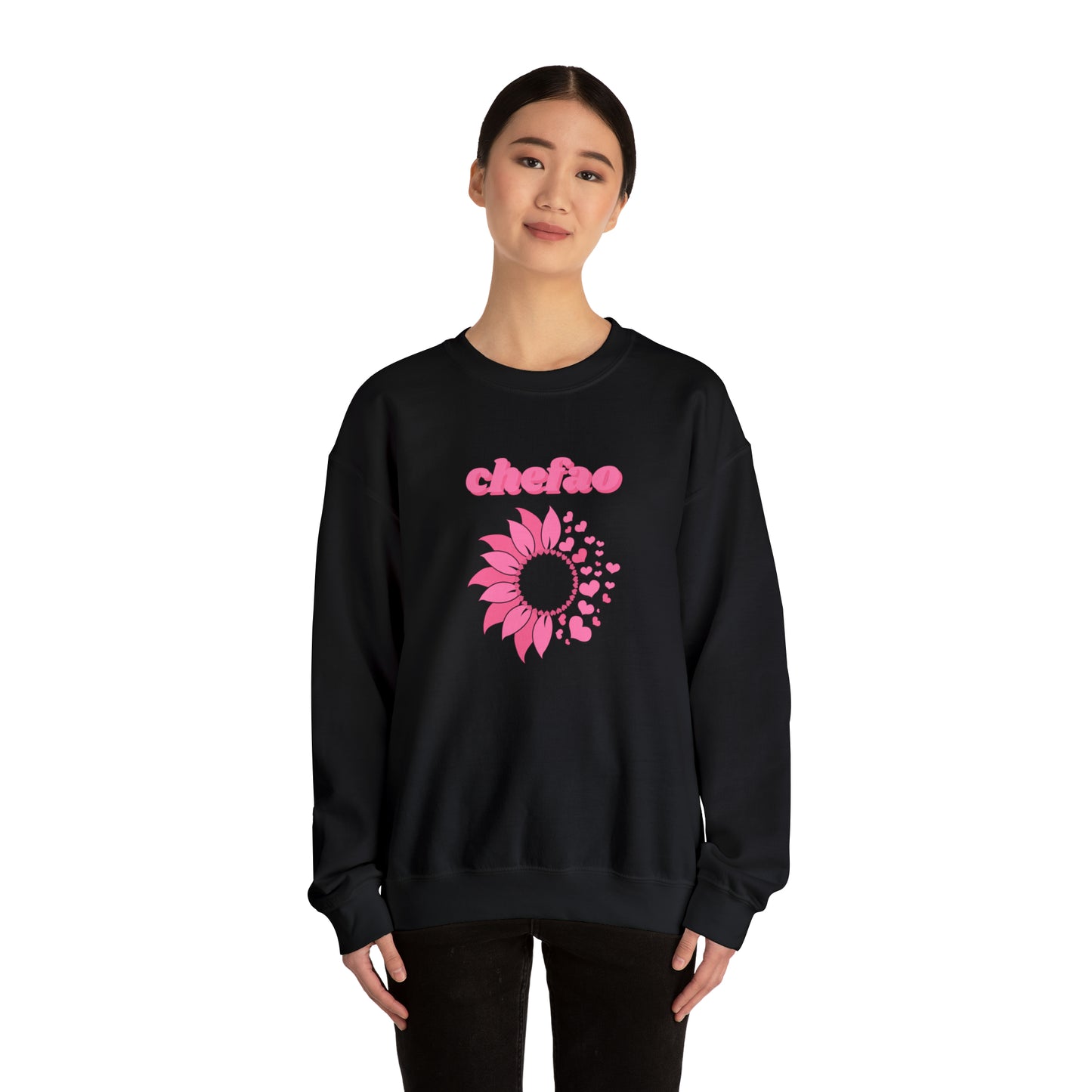 Chefao Sunflower III, Unisex Heavy Blend Crewneck Sweatshirt