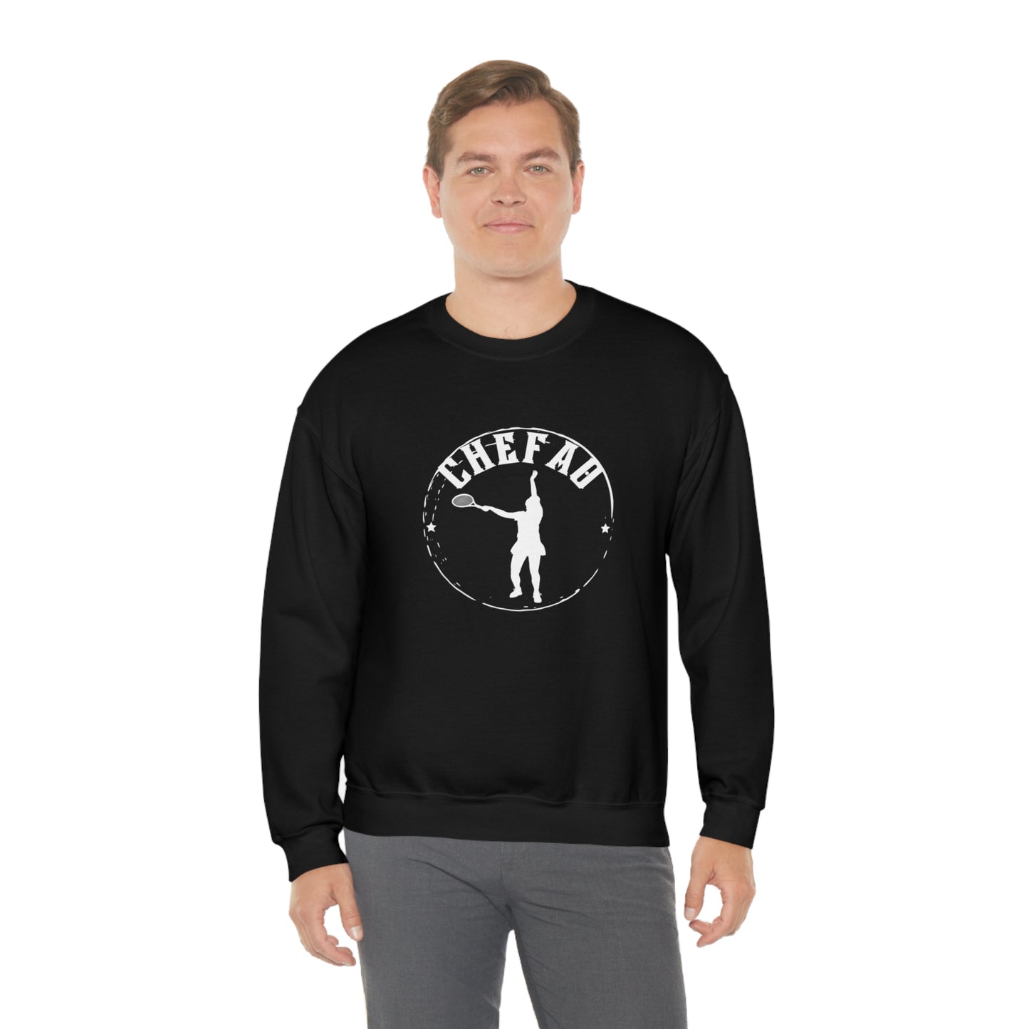 Chefao Tennis I, Unisex Heavy Blend Crewneck Sweatshirt