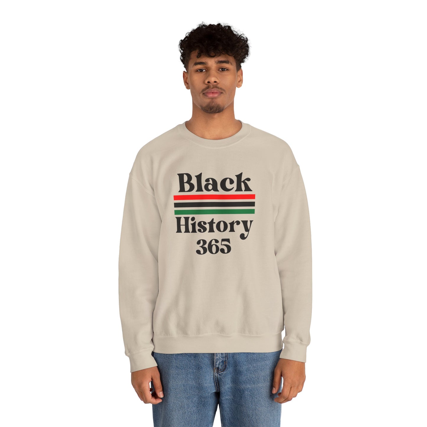 Chefao Black History 365, Unisex Heavy Blend™ Crewneck Sweatshirt