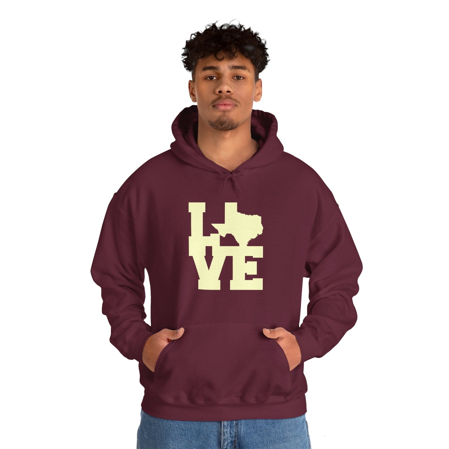 Chefao LoveTexas I, Unisex Heavy Blend Hooded Sweatshirt
