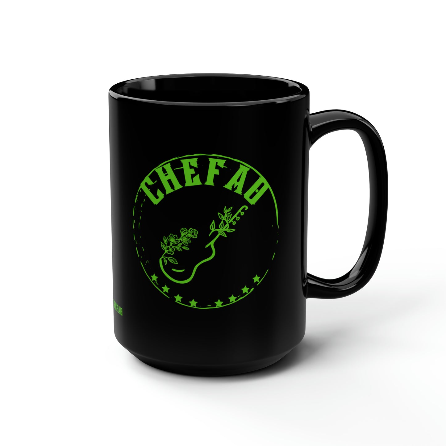 Chefao Guitar I, Black Mug, 15oz