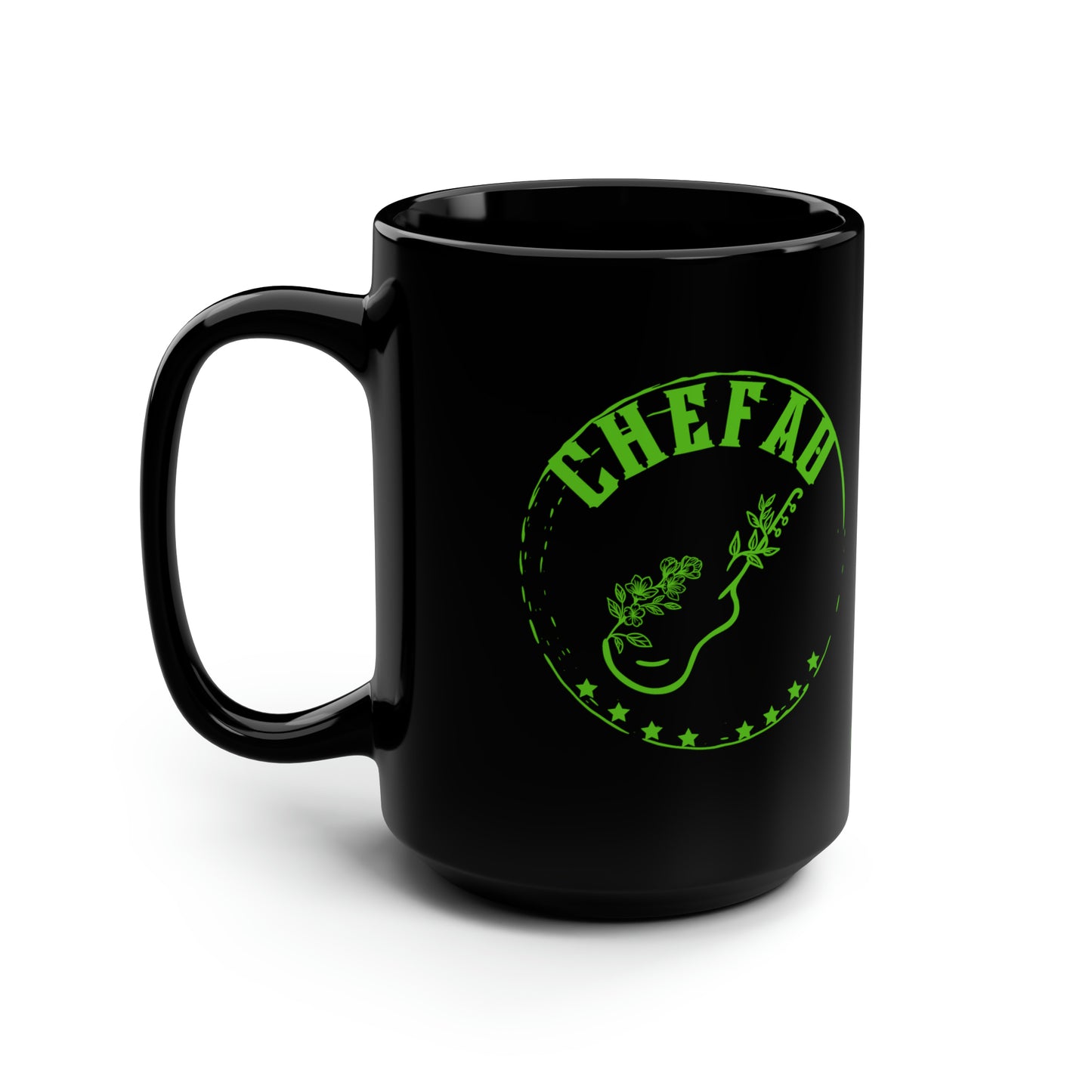 Chefao Guitar I, Black Mug, 15oz