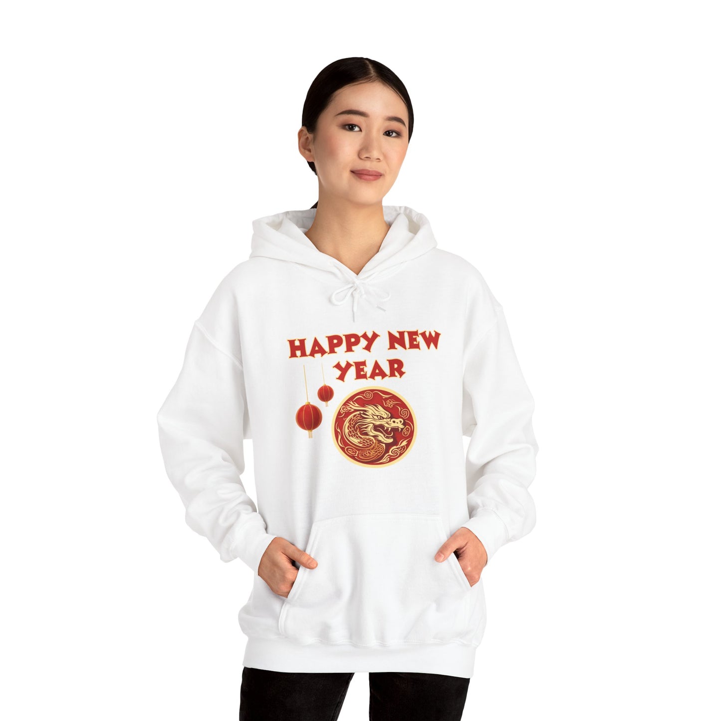 Year of the Dragon 2024, Unisex Heavy Blend Hooded Sweatshirt