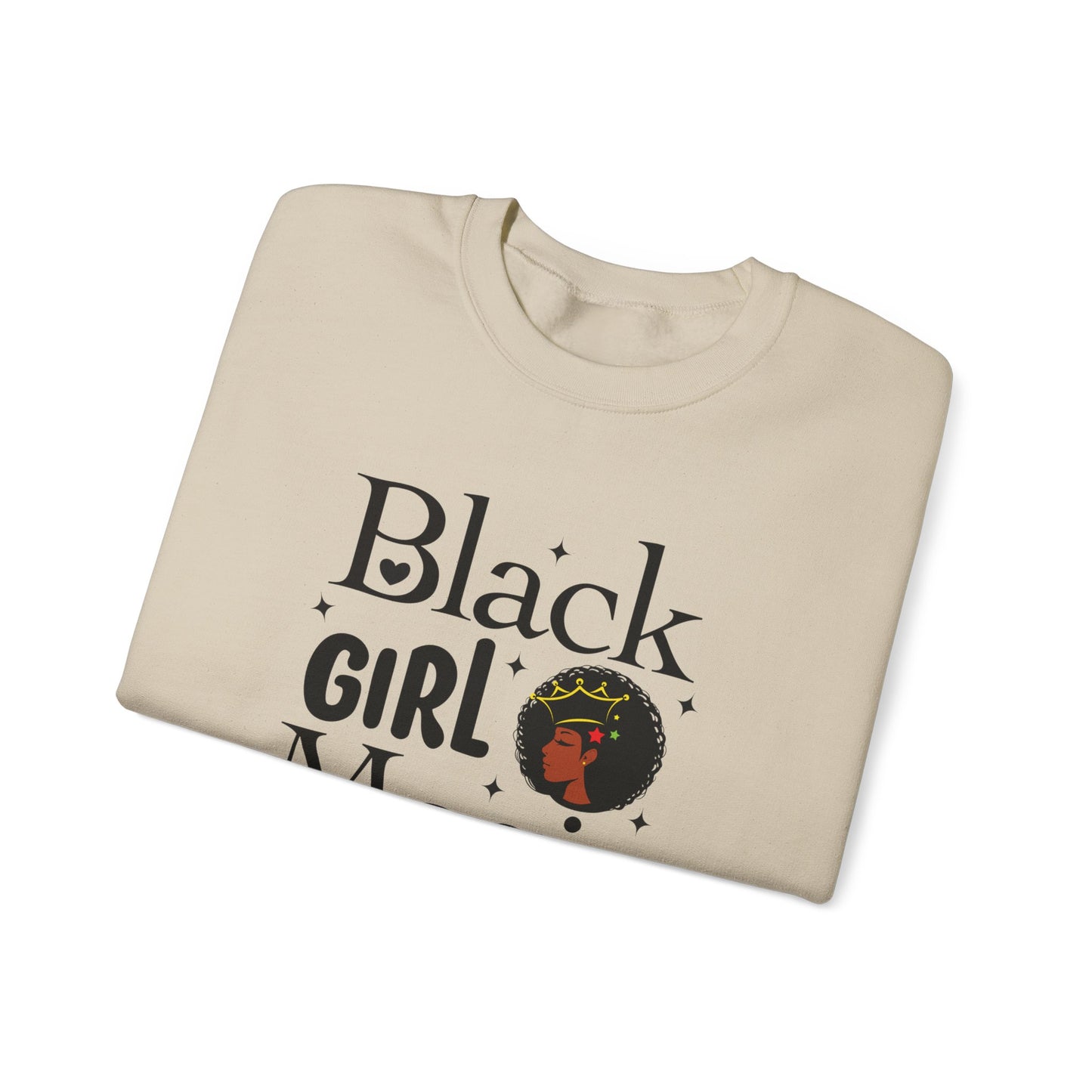 Chefao Black Girl Magic I, Unisex Heavy Blend™ Crewneck Sweatshirt