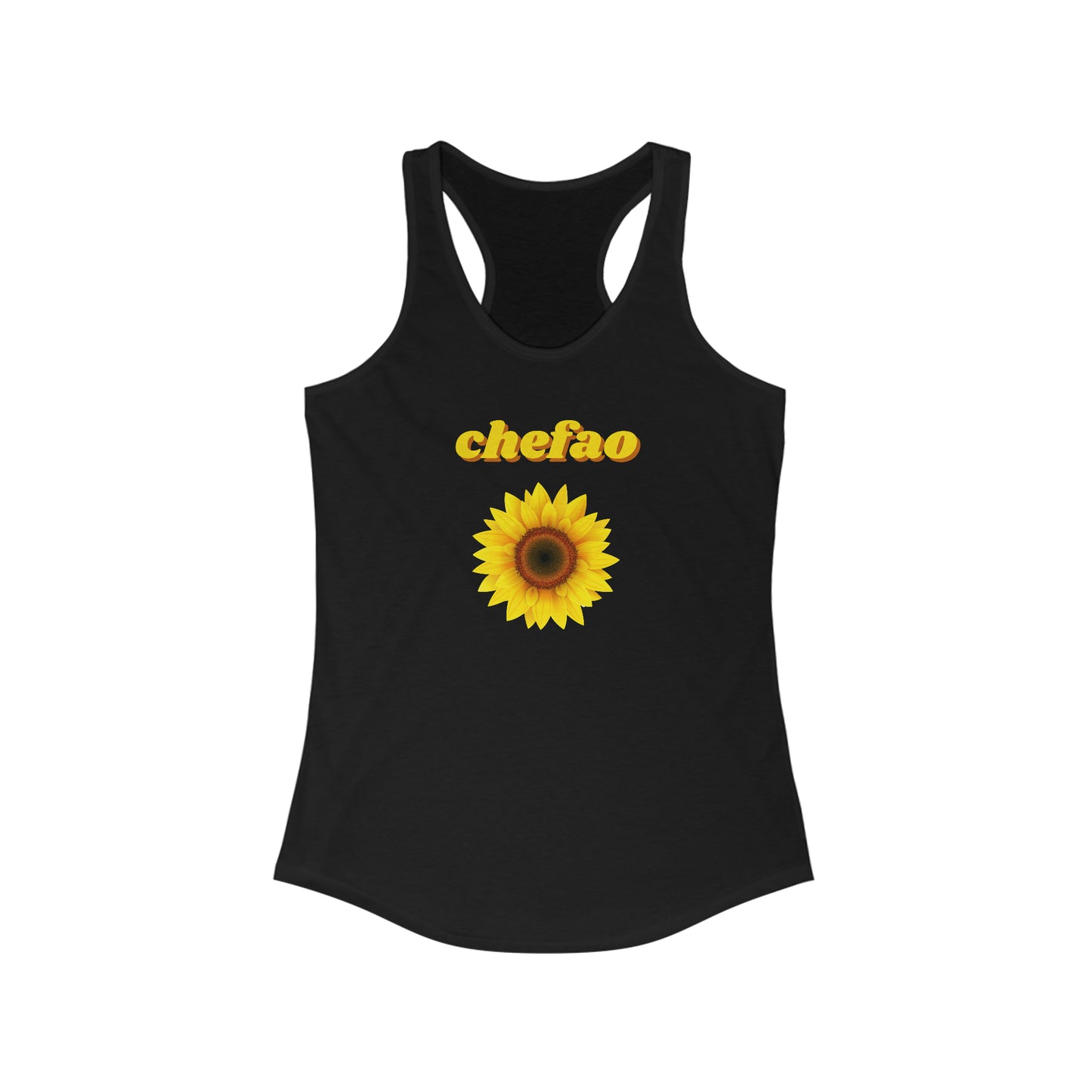 Chefao Sunflower I, Women's Racerback Tank