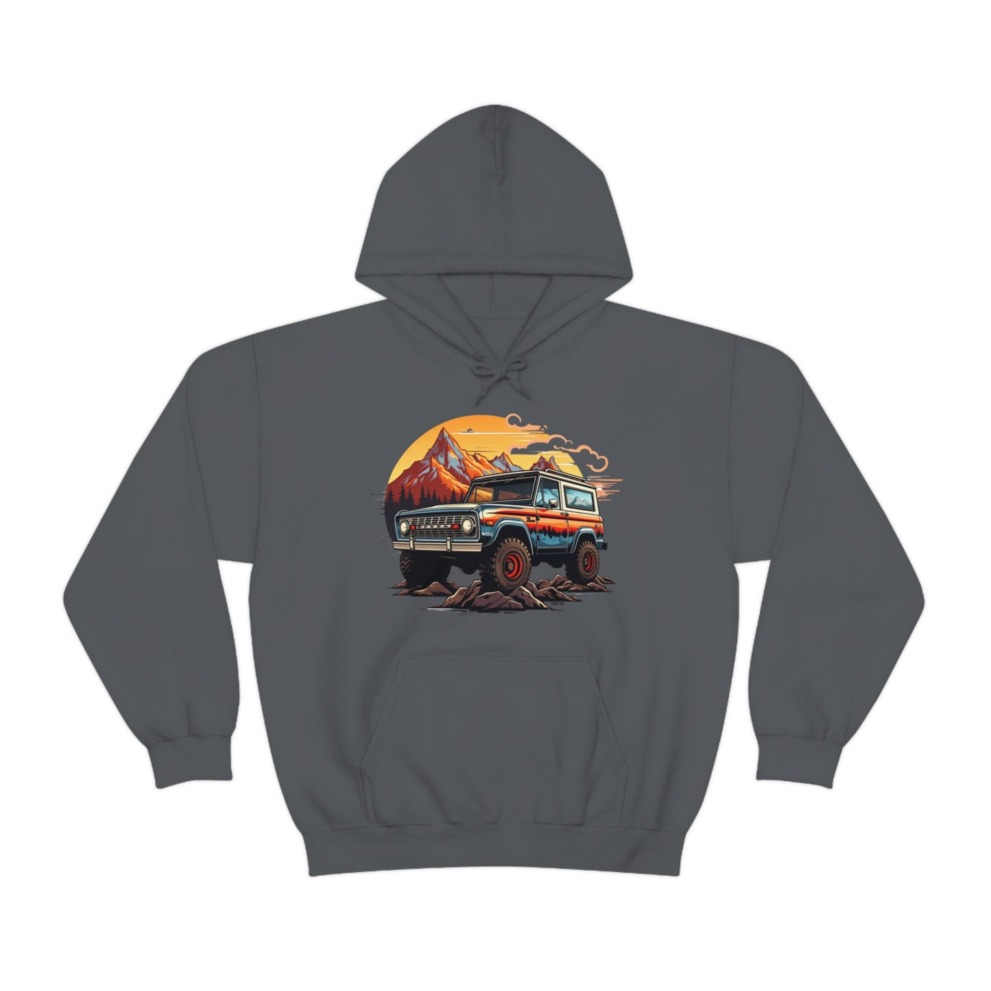 Retro, Rugged Charm, Unisex Heavy Blend Hooded Sweatshirt