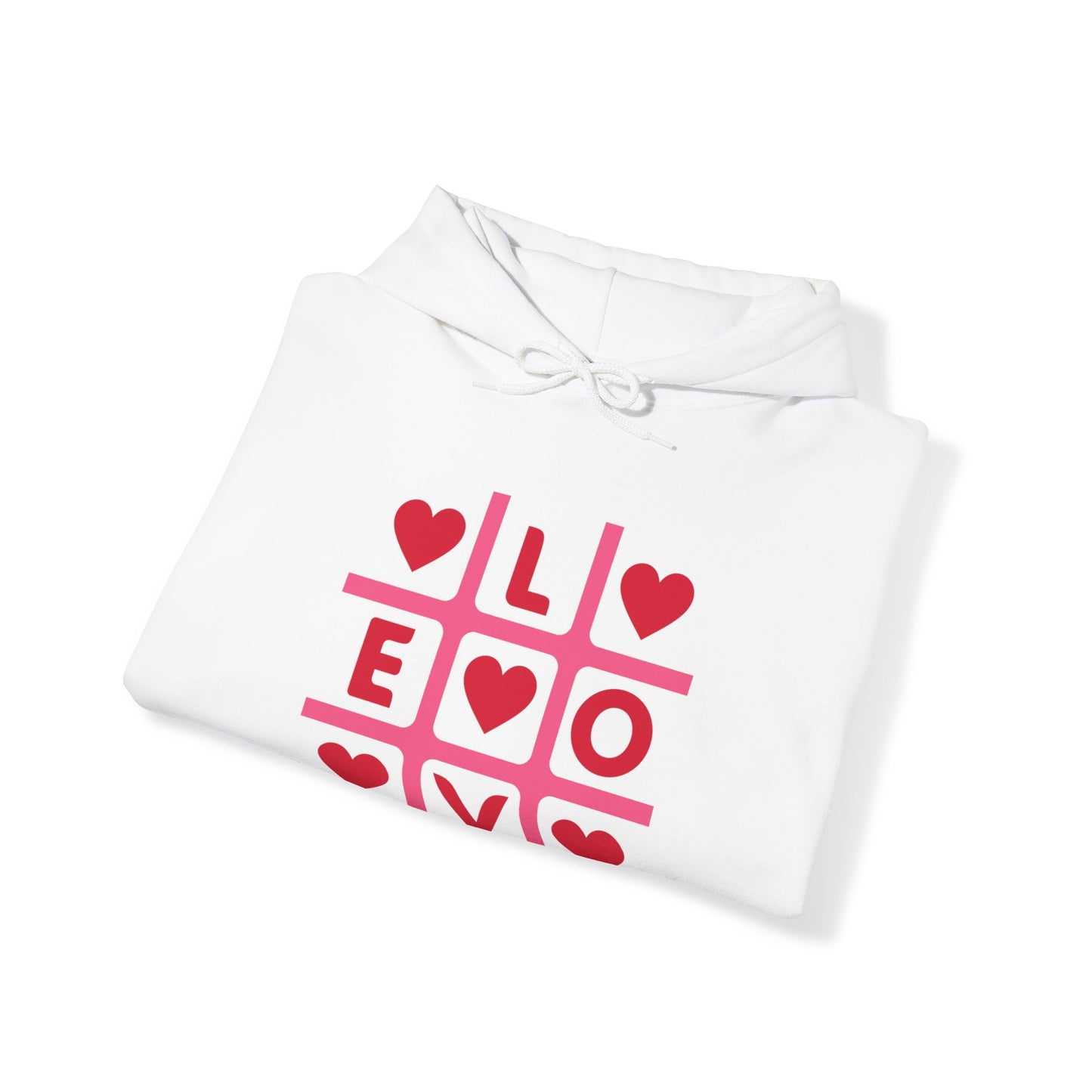 Chefao Love Tic Tac Toe I, Unisex Heavy Blend Hooded Sweatshirt