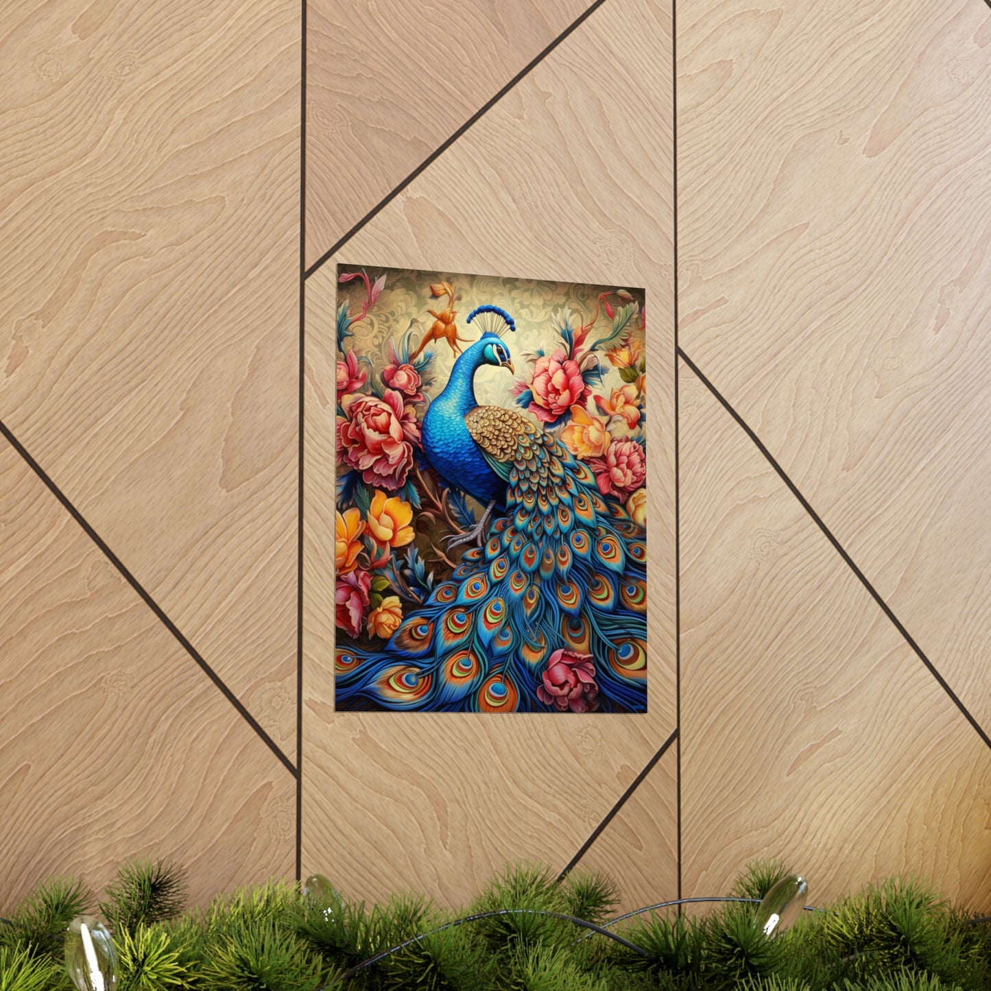 Peacock, Premium Matte Vertical Posters