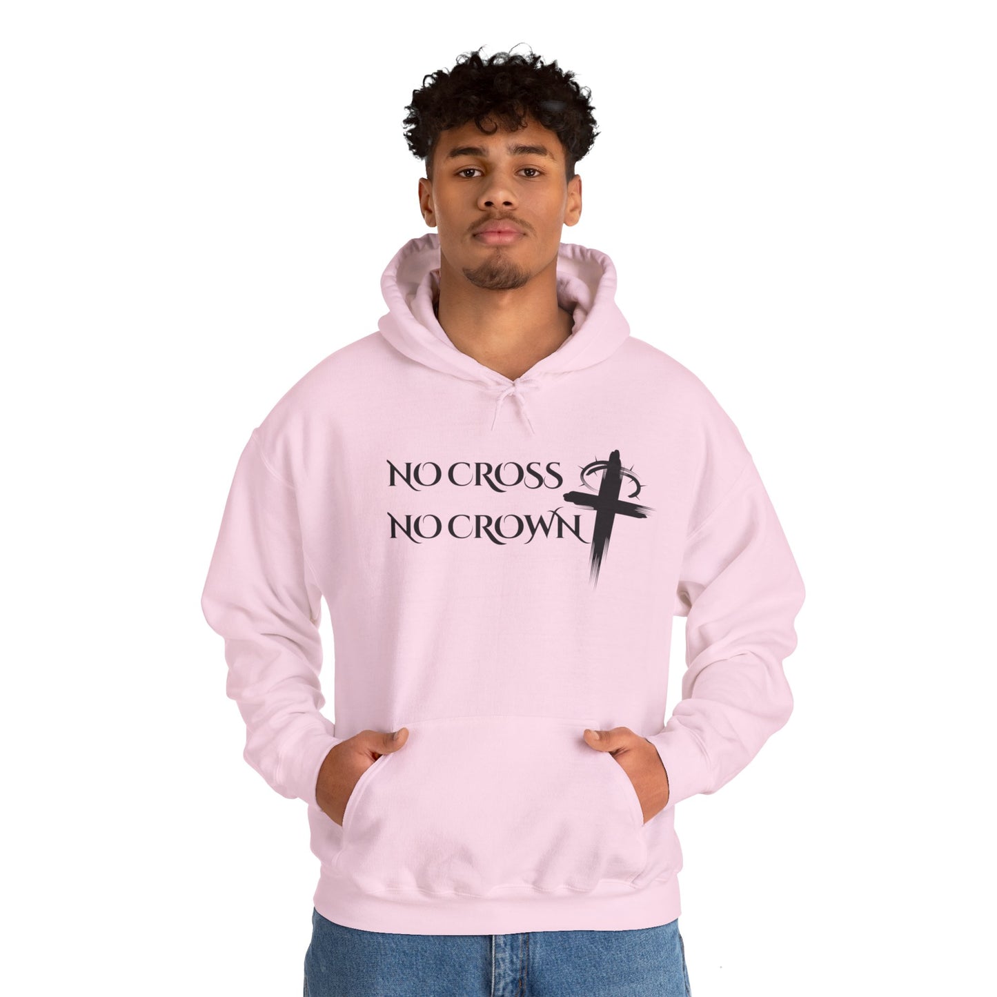 No Cross No Crown, Unisex Heavy Blend™ Hooded Sweatshirt