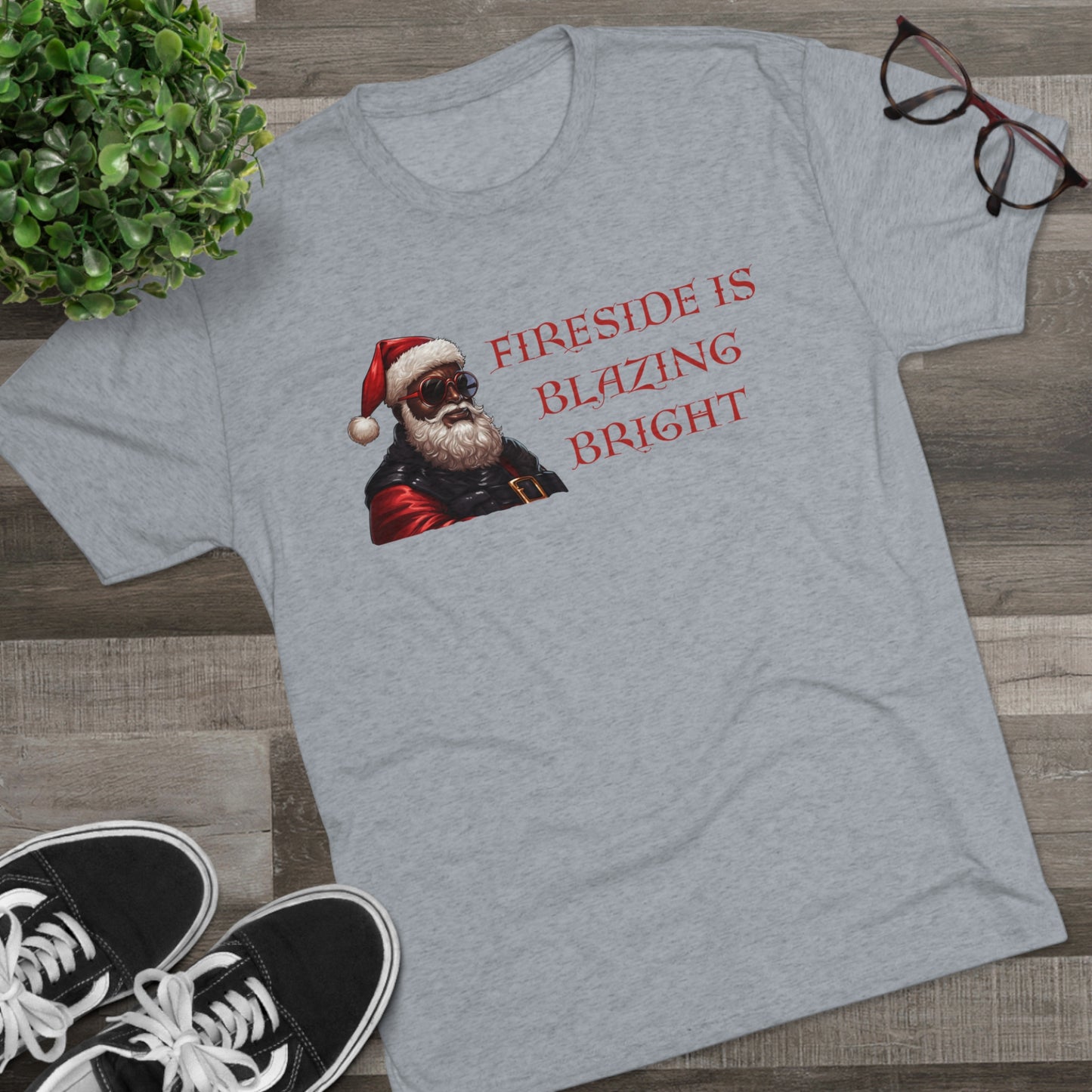 Fireside Is Blazing Bright, Unisex Tri-Blend Crew Tee