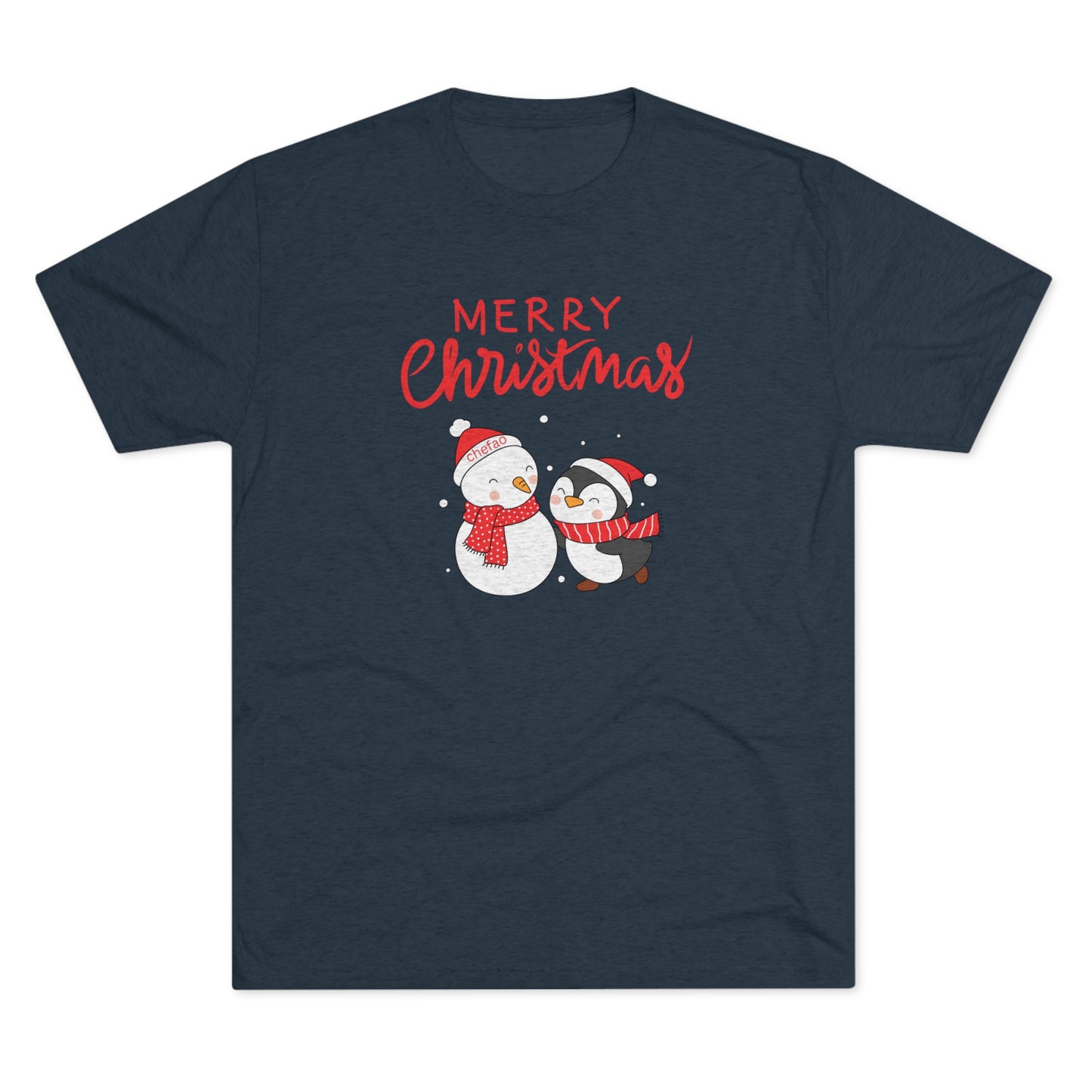 Merry Christmas I, Unisex Tri-Blend Crew Tee
