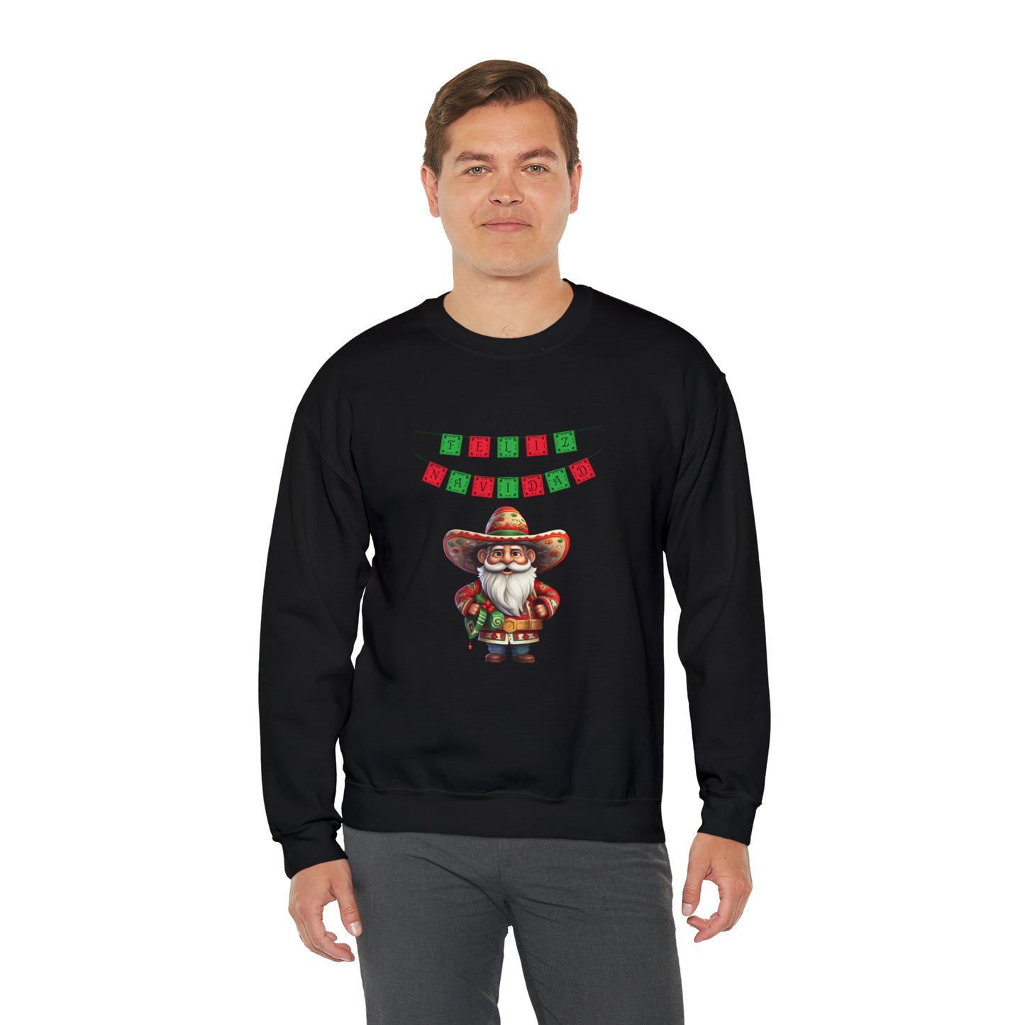 Feliz Navidad I, Unisex Heavy Blend Crewneck Sweatshirt