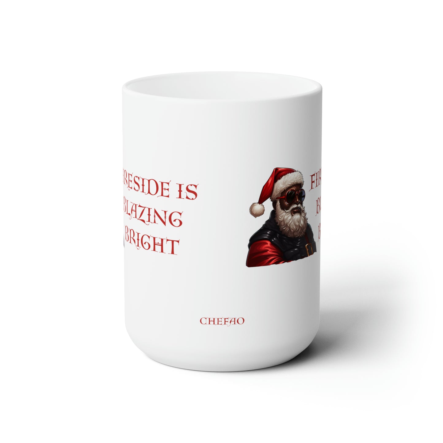 Fireside Is Blazing Bright, Ceramic Mug 15oz