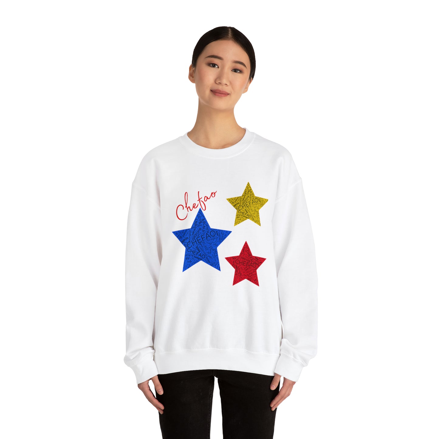 Chefao Stars I, Unisex Heavy Blend Crewneck Sweatshirt