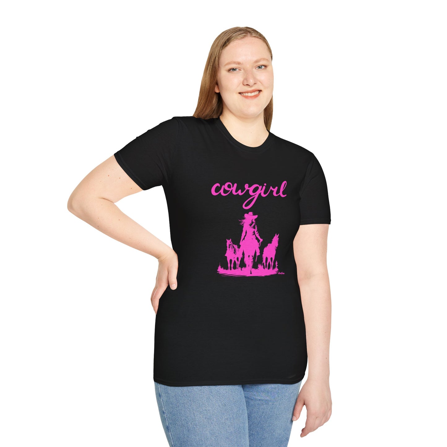 Chefao Cowgirl VI, Unisex Softstyle T-Shirt
