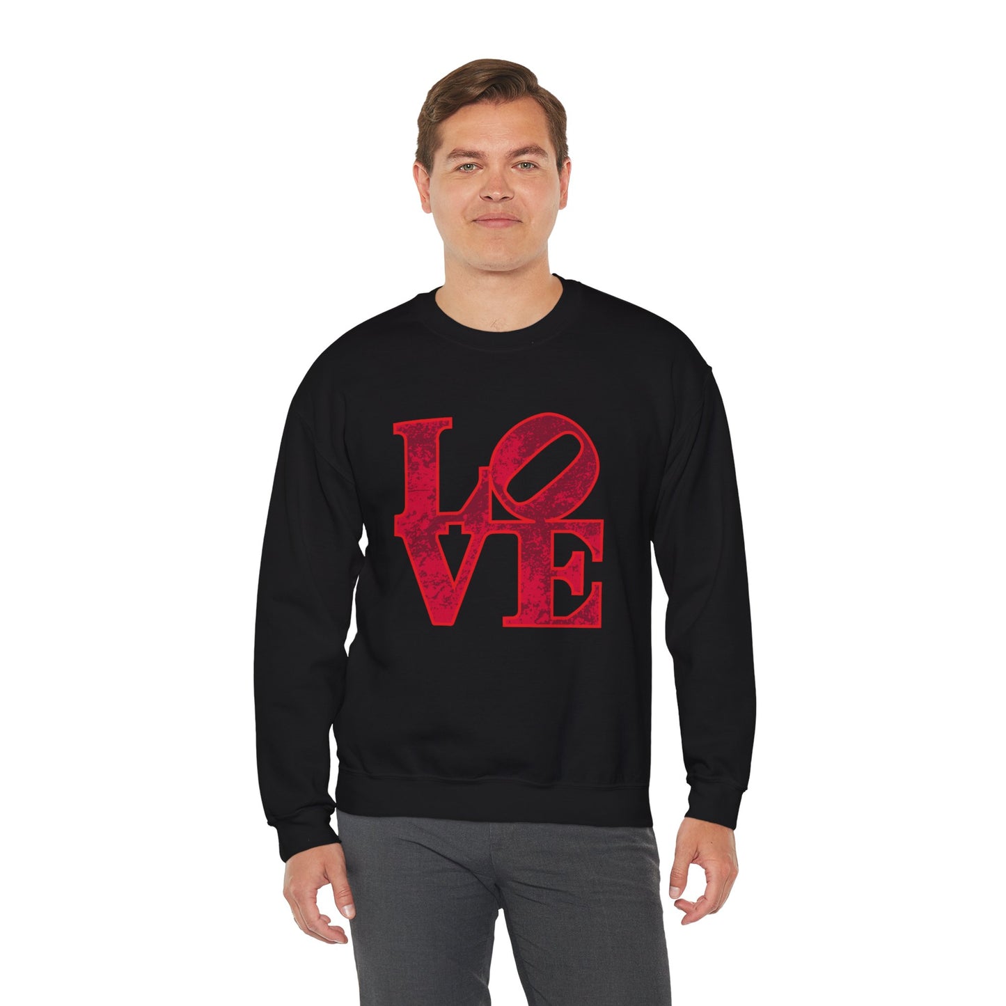 Chefao Love Blocks I, Unisex Heavy Blend™ Crewneck Sweatshirt