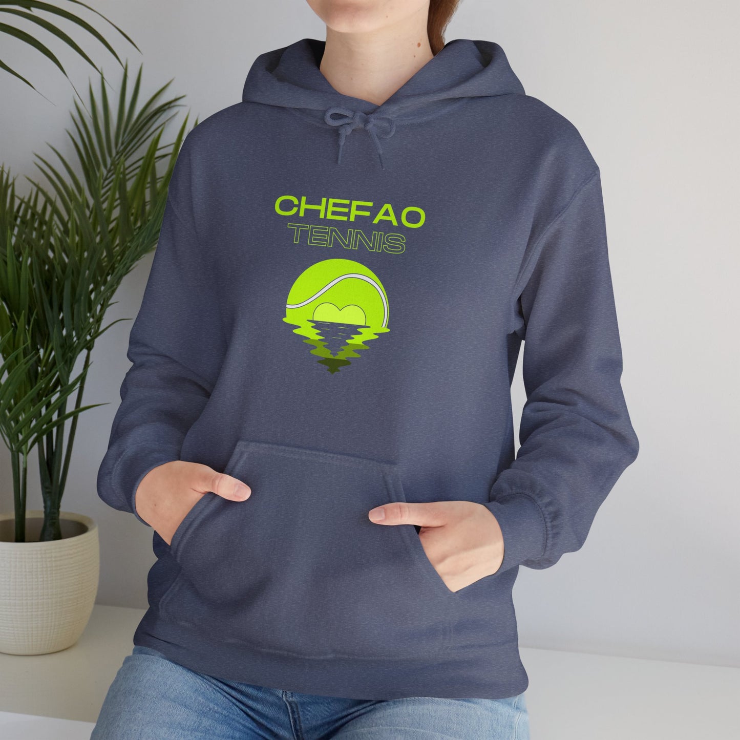 Chefao Tennis X, Unisex Heavy Blend Hooded Sweatshirt