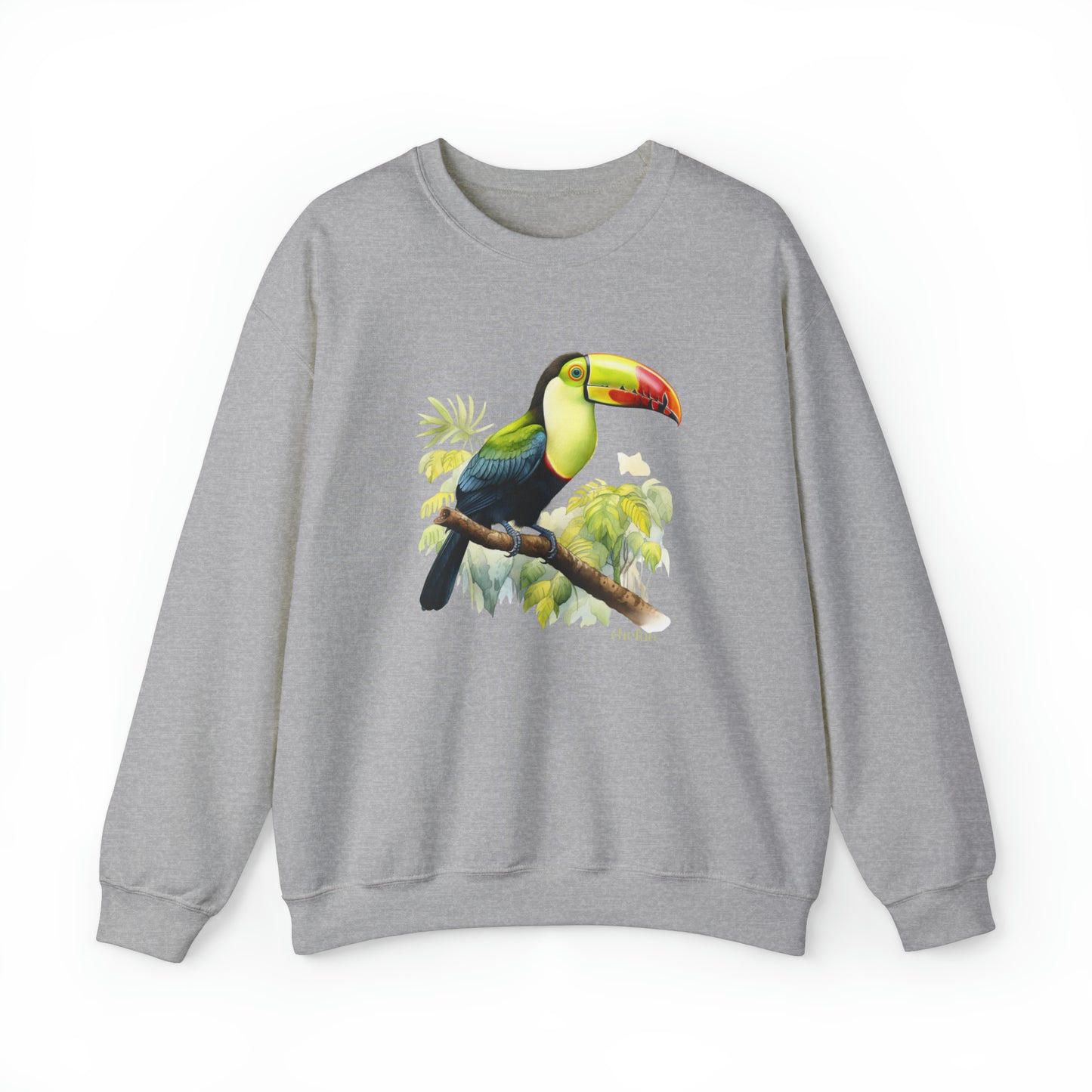Keel Billed Toucan I, Unisex Heavy Blend Crewneck Sweatshirt