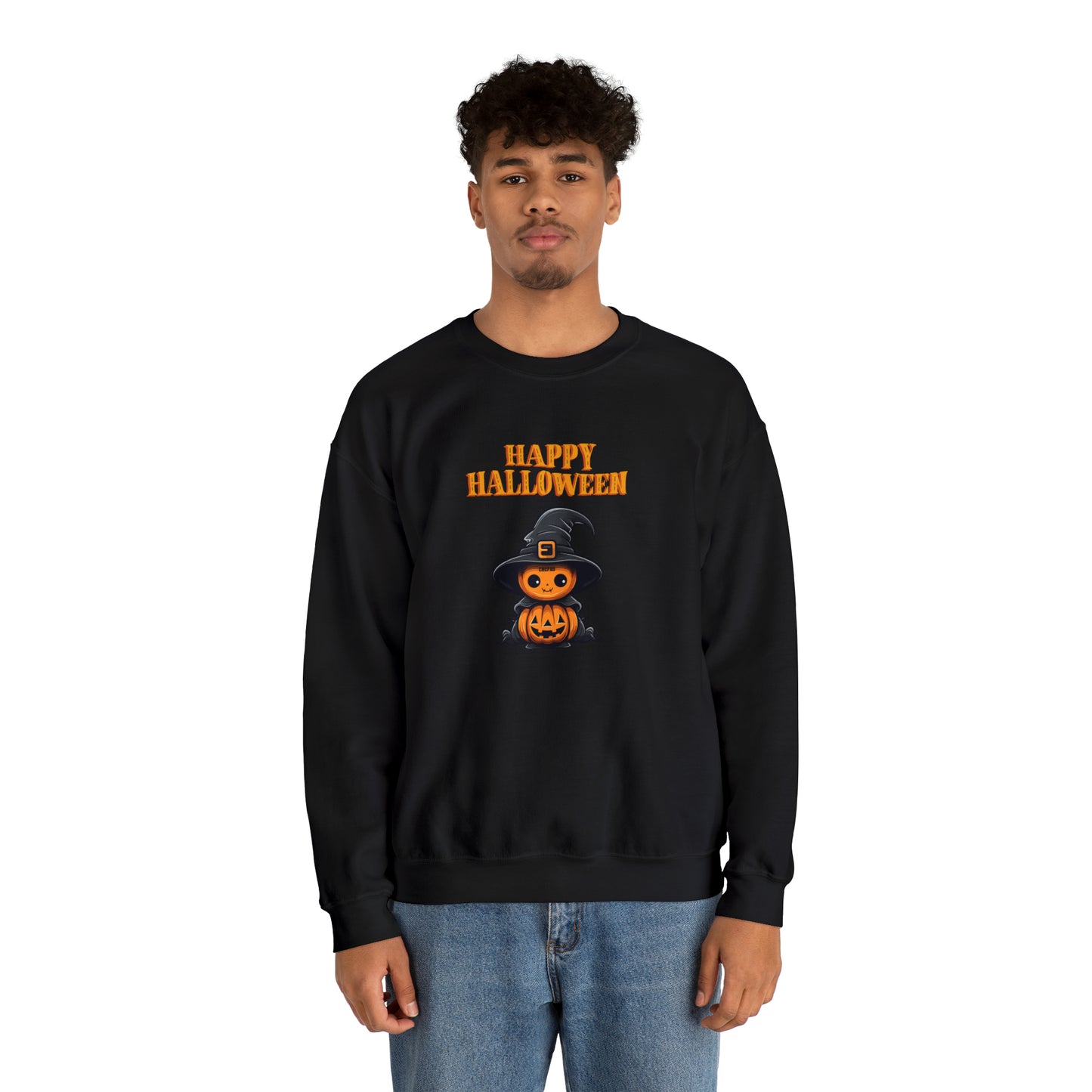 Happy Halloween, Unisex Heavy Blend Crewneck Sweatshirt