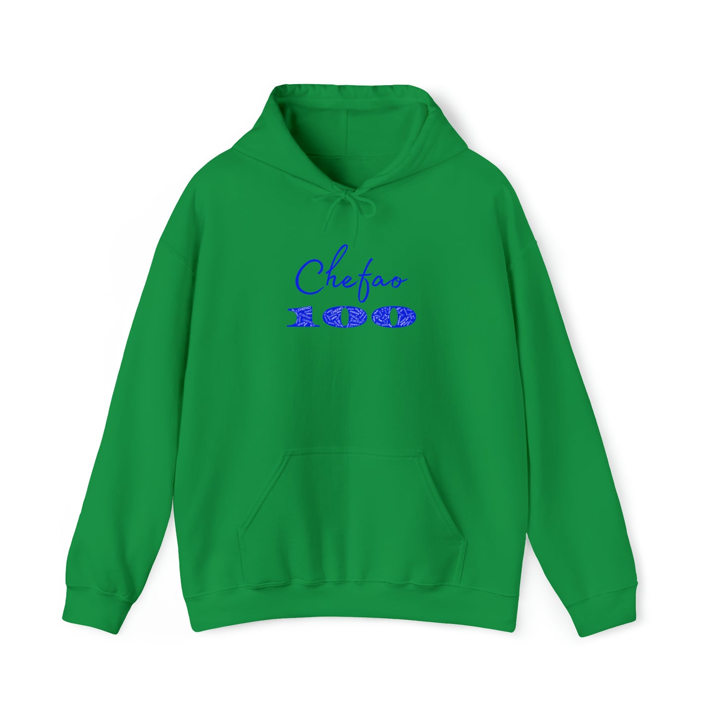 Chefao 100 I Blue, Unisex Heavy Blend™ Hooded Sweatshirt