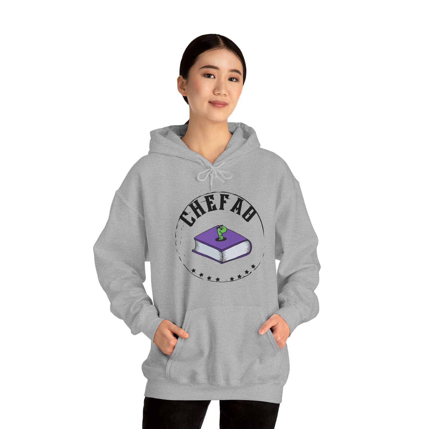 Chefao Bookworm I, Unisex Heavy Blend Hooded Sweatshirt